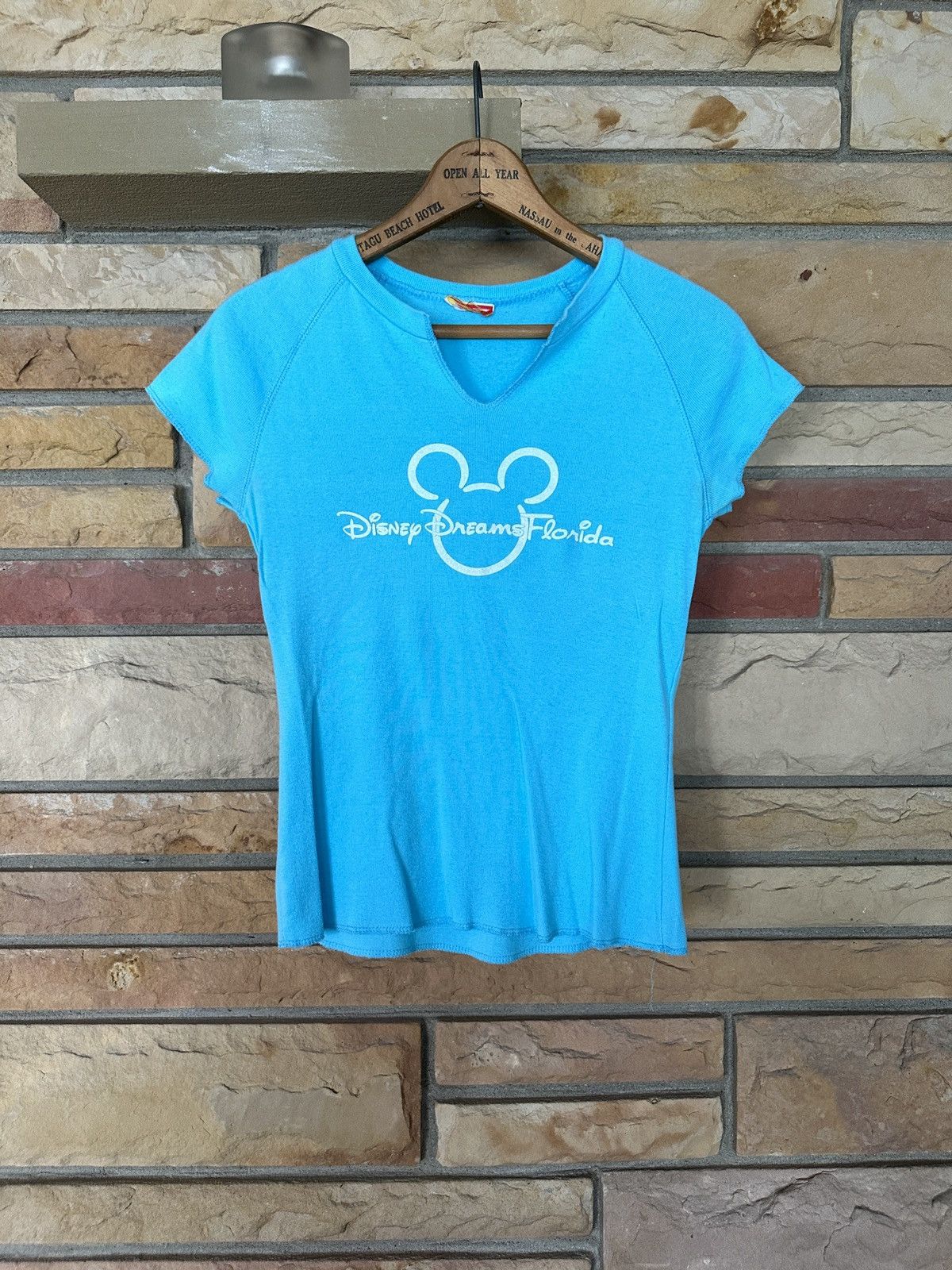 Disney Vintage 80s Disney Dreams Florida Babydoll Graphic Tee Size S / US 4 / IT 40 - 1 Thumbnail