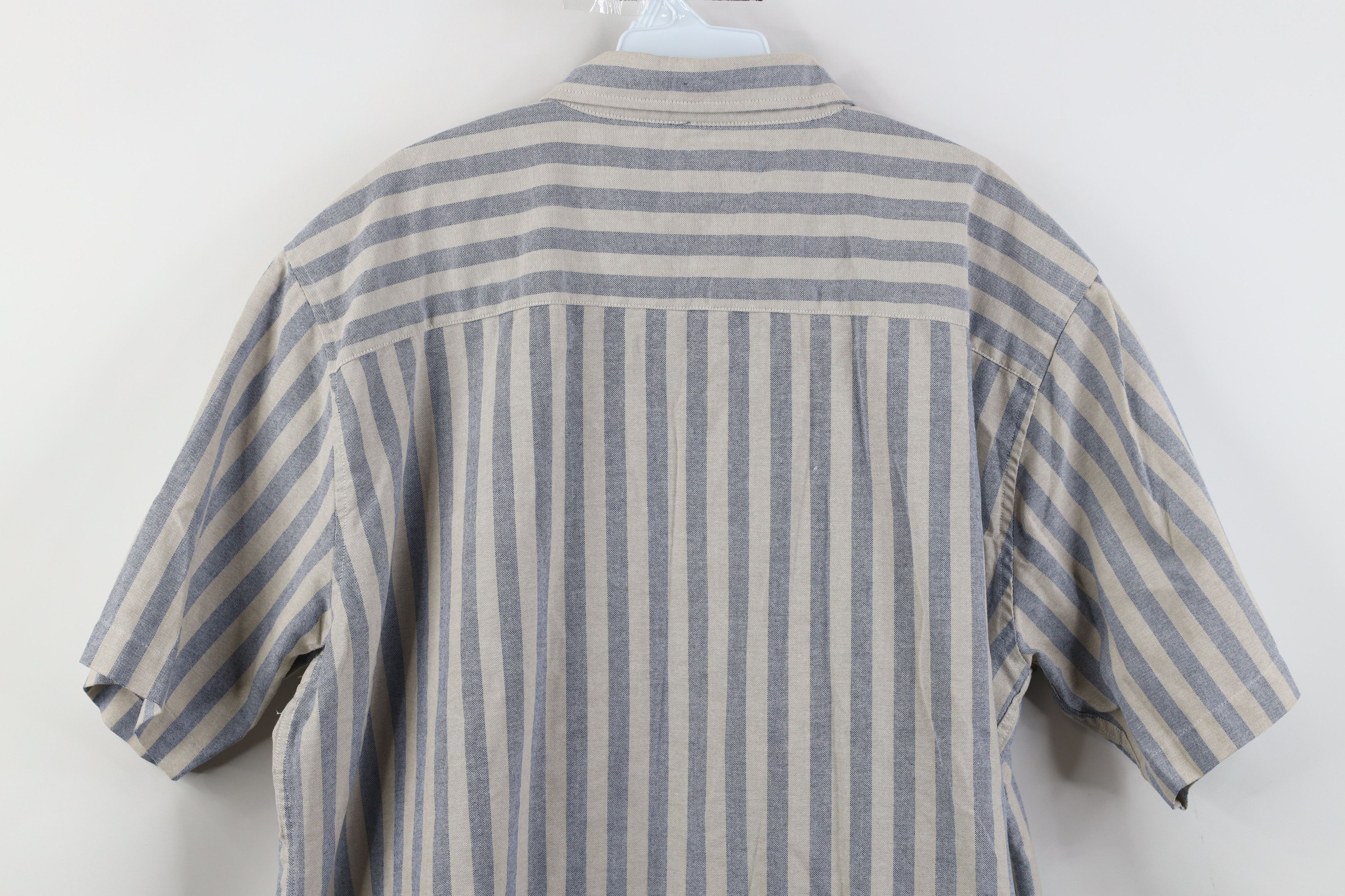 Vintage Vintage 90s Streetwear Block Short Sleeve Button Down Shirt Size US XL / EU 56 / 4 - 10 Thumbnail