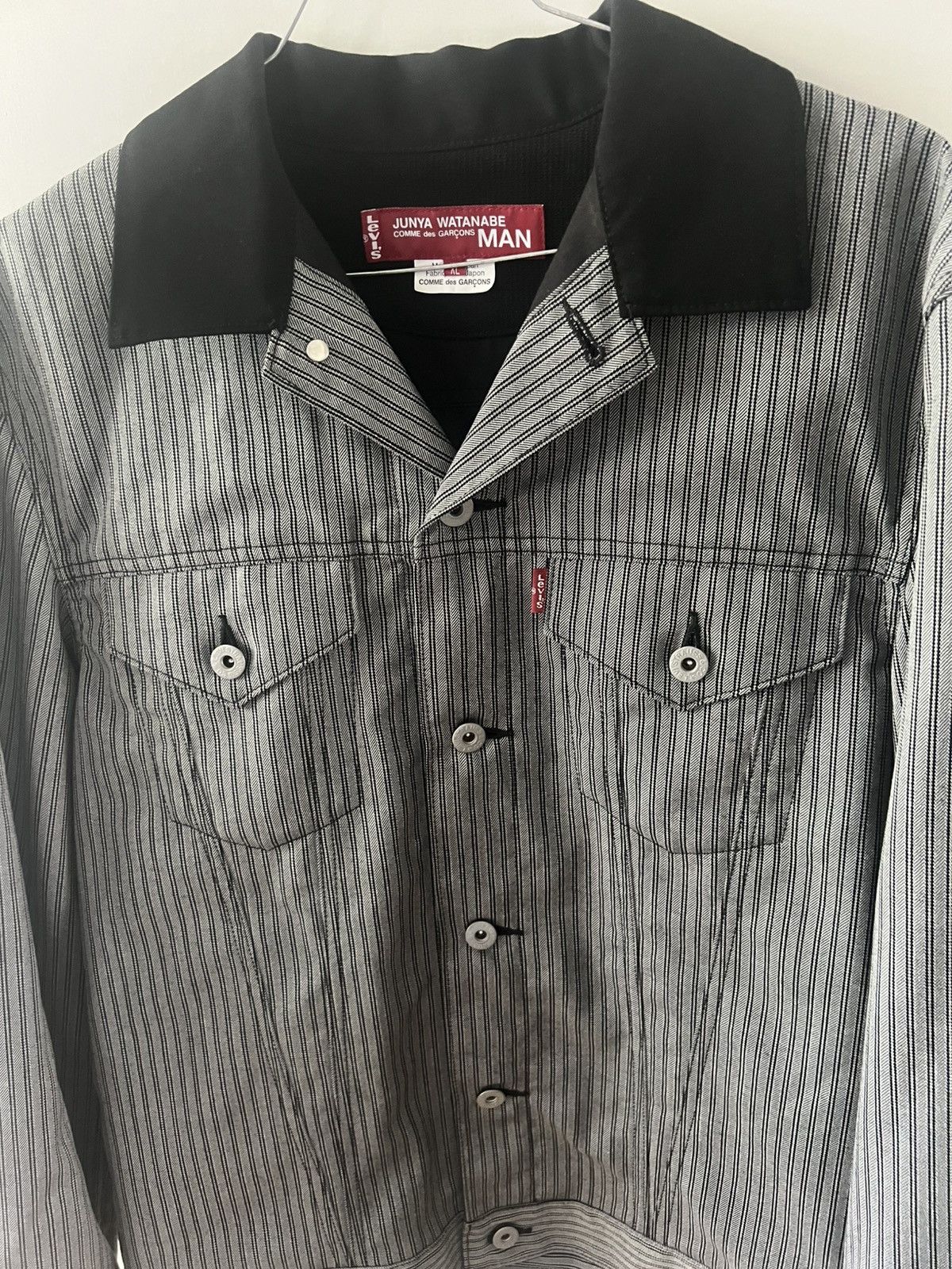 Junya Watanabe × Levi's Junya Watanabe Man x Levi's striped Type 3 Jeans Jacket Size US L / EU 52-54 / 3 - 2 Thumbnail