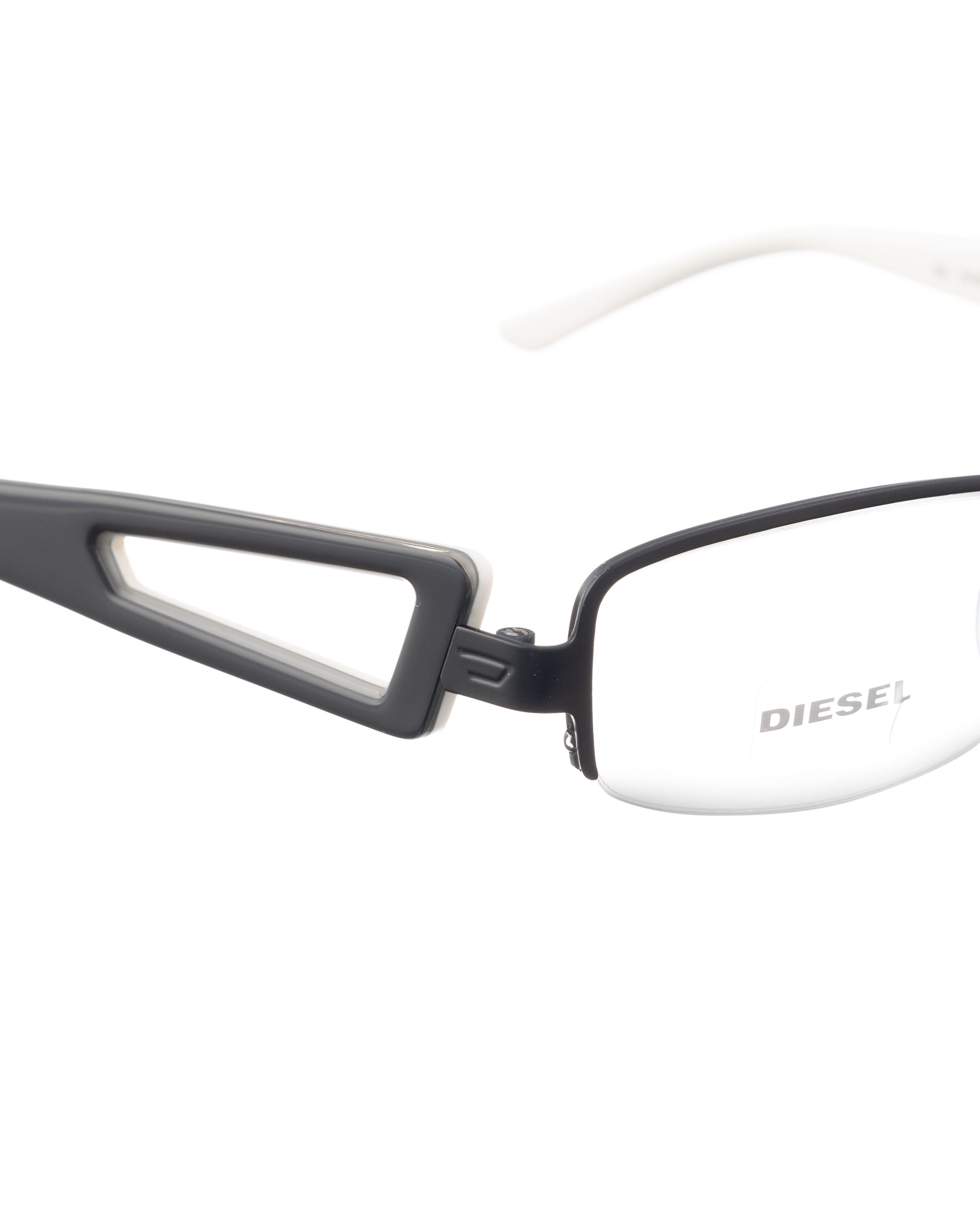 Diesel Diesel 00s Black & White Halfrim Glasses with Cut Outs Size ONE SIZE - 2 Thumbnail