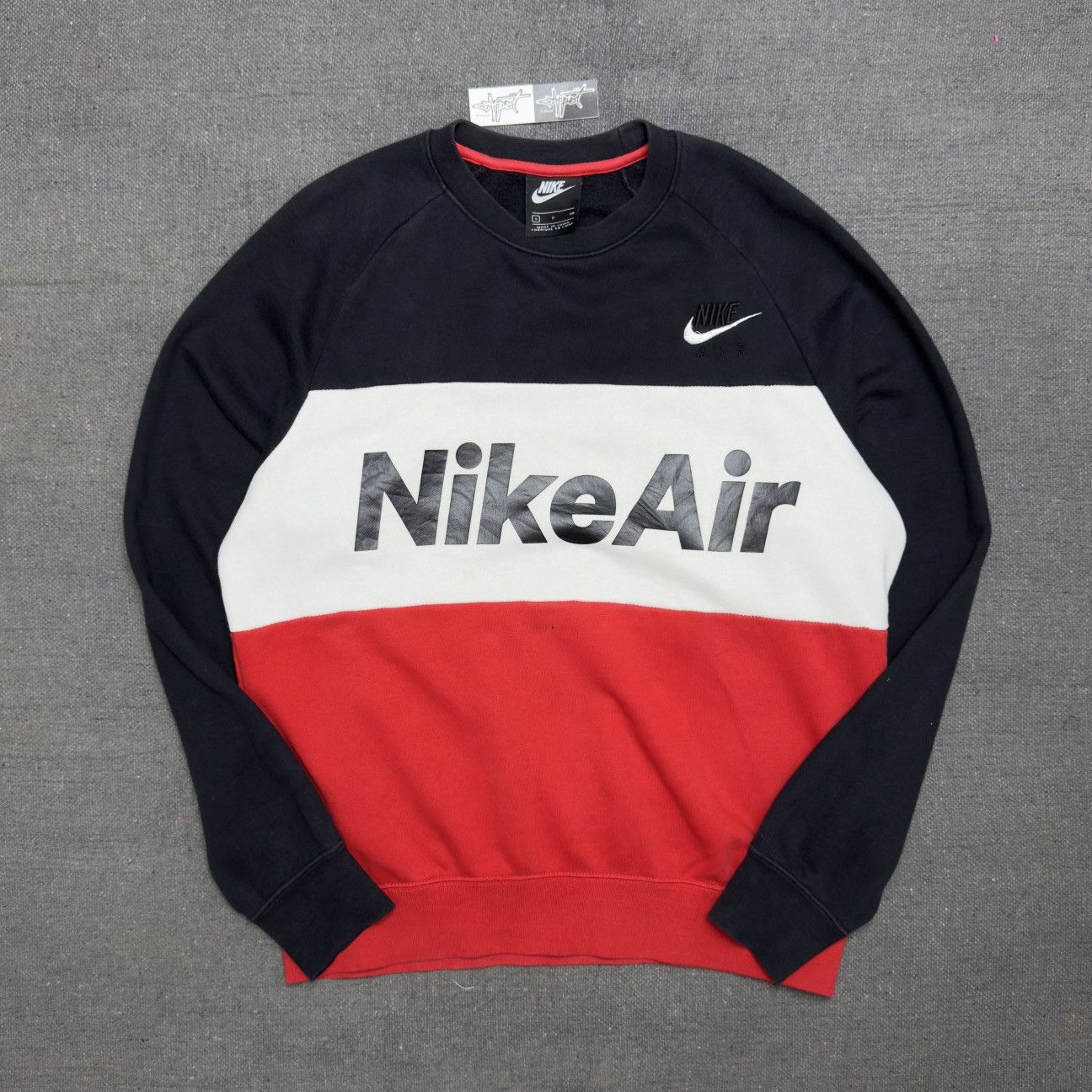 Nike Sweatshirt crewneck Nike Air color block Size US M / EU 48-50 / 2 - 1 Thumbnail