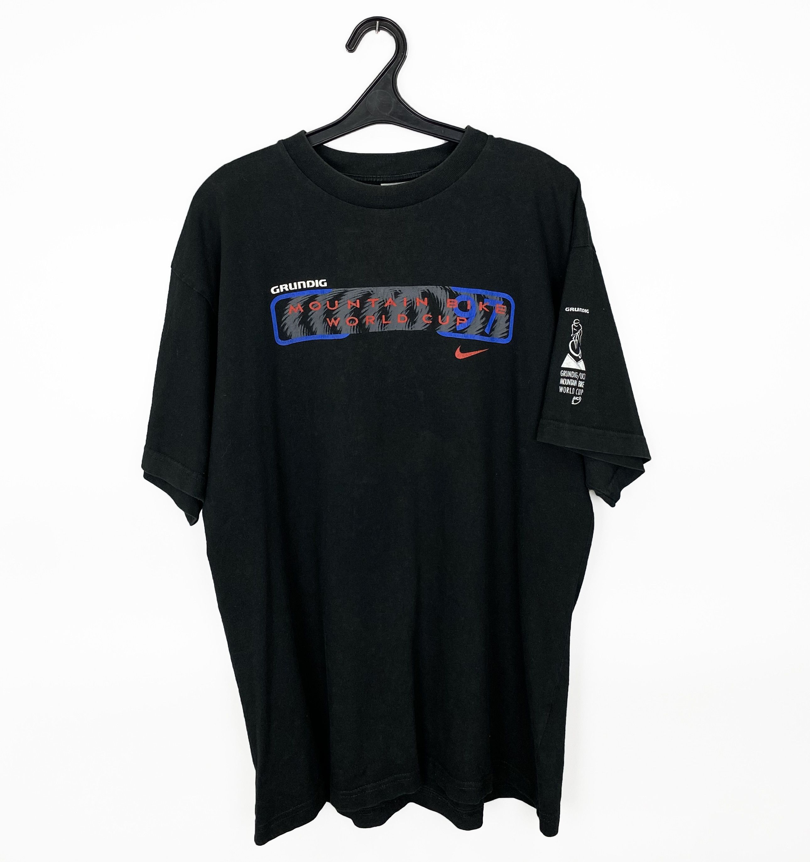 Nike Vintage 1997 NIKE Grundig Mountain Bike World Cup Cycling Size US L / EU 52-54 / 3 - 3 Thumbnail