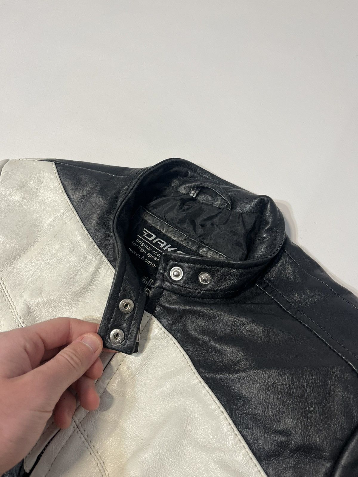 Japanese Brand Vintage Dakota Real Leather Racing Jacket Size M / US 6-8 / IT 42-44 - 4 Thumbnail