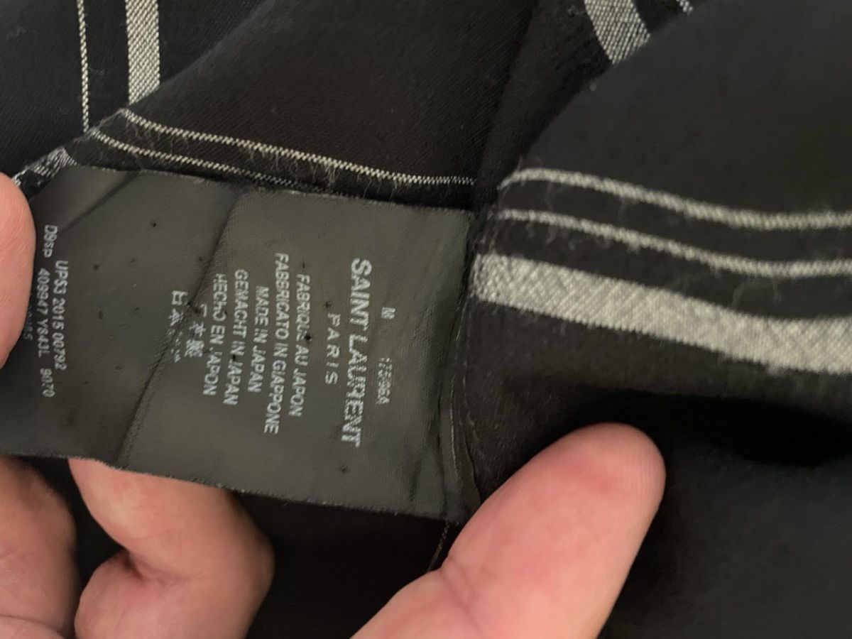 Saint Laurent Paris Saint Laurent Paris Frayed Hem Check Shirt – Made in Japan Size US M / EU 48-50 / 2 - 3 Thumbnail