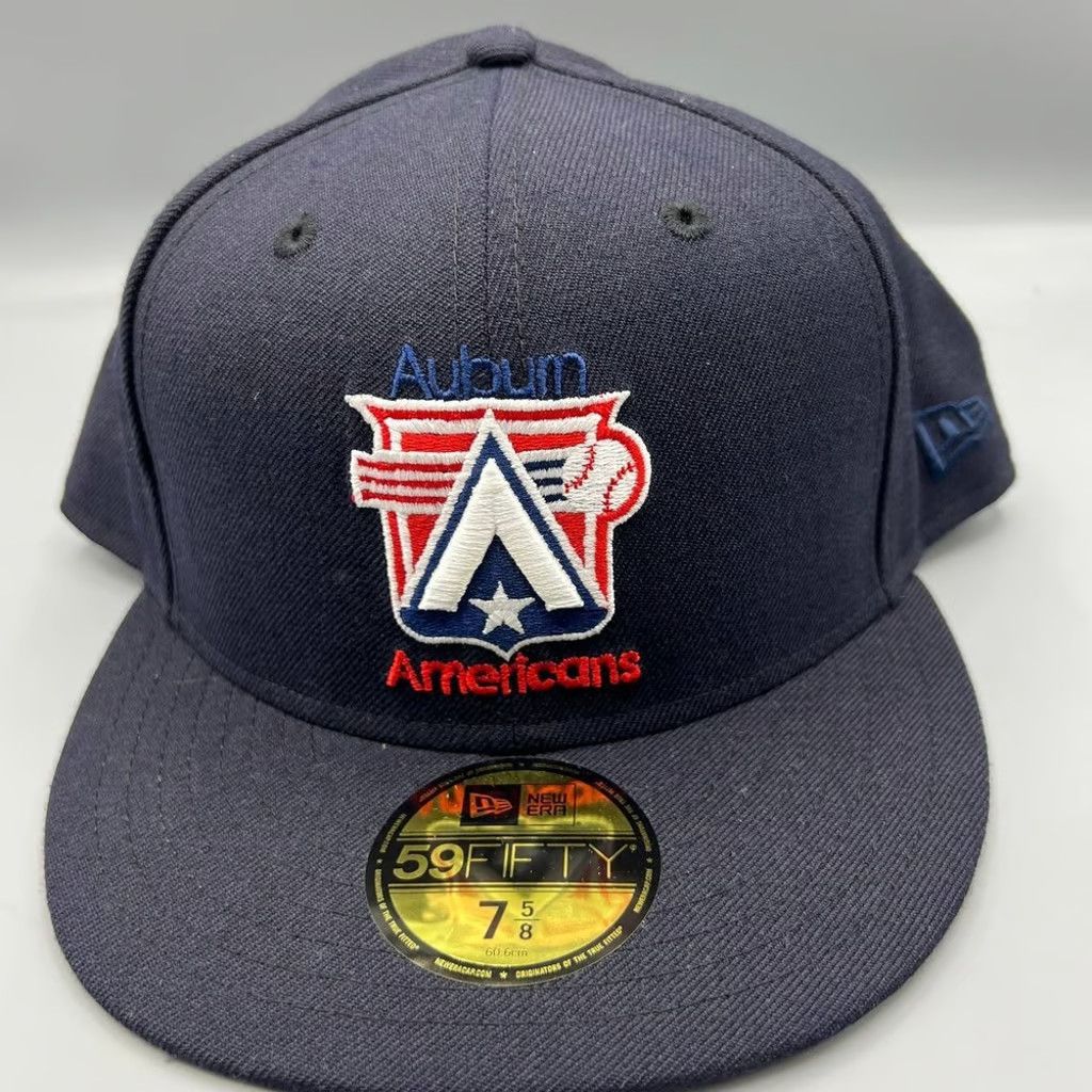 New Era Auburn Americans Hat Men 7 5/8 59Fifty New Era MiLB Fitted Size ONE SIZE - 1 Thumbnail