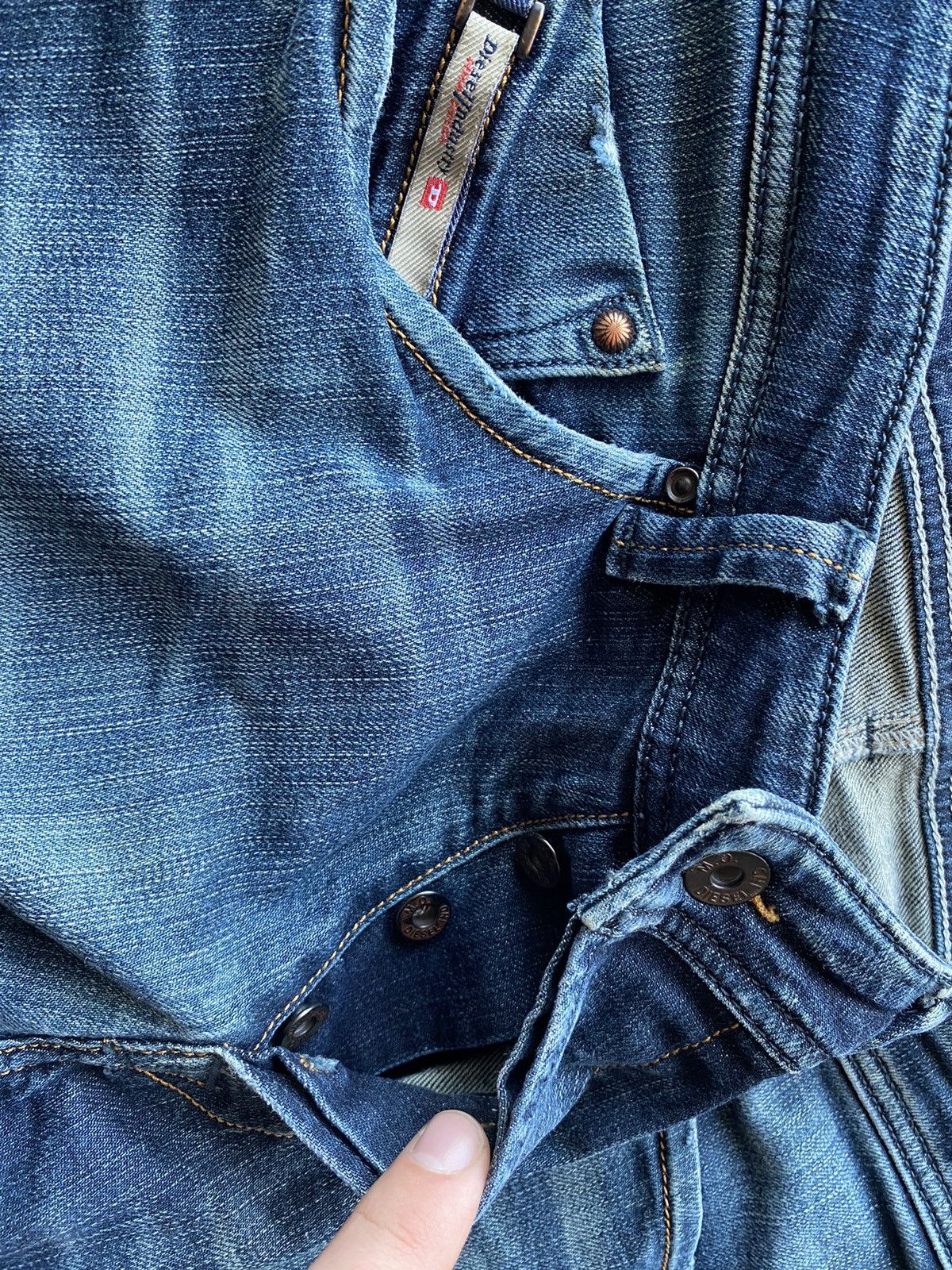 Diesel 🔥Opium Punk Diesel darron 32 size blue jeans men gothic emo Size US 32 / EU 48 - 19 Thumbnail