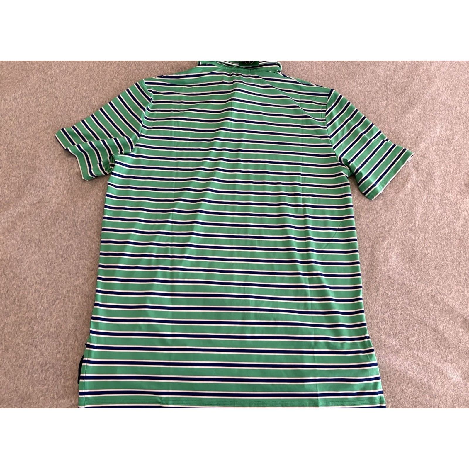 RLX Ralph Lauren RLX Ralph Lauren Green Striped Polo Shirt Mens M NWT Size US M / EU 48-50 / 2 - 5 Thumbnail