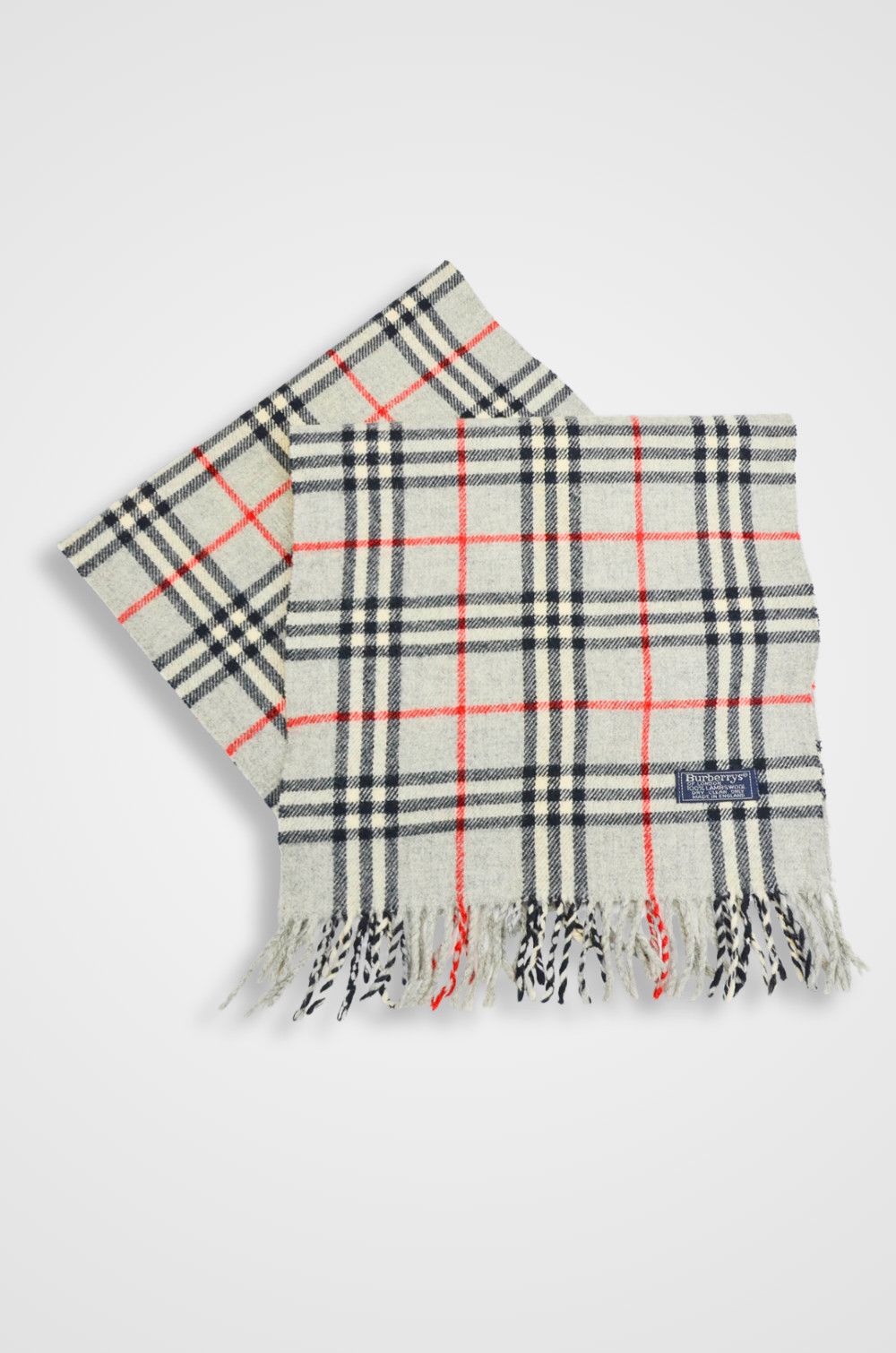 Burberry Burberrys Nova Check Wool Scarf – One Size (Made in England) Size ONE SIZE - 1 Thumbnail