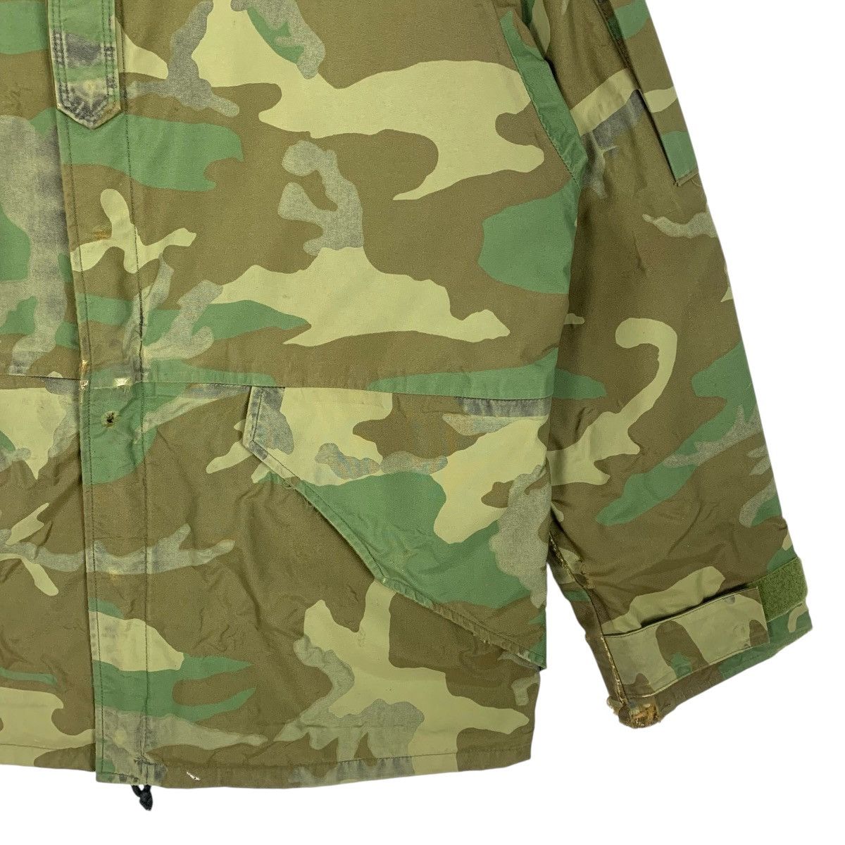 Vintage Military Camouflage Distressed Cold Wether Parka Jacket Size US L / EU 52-54 / 3 - 8 Thumbnail