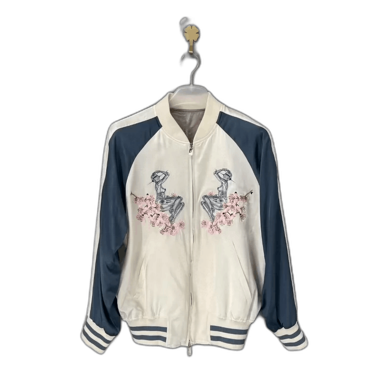Dior Dior x Sorayama Silk Cherry Blossom Jacket-yf Size US XL / EU 56 / 4 - 1 Thumbnail