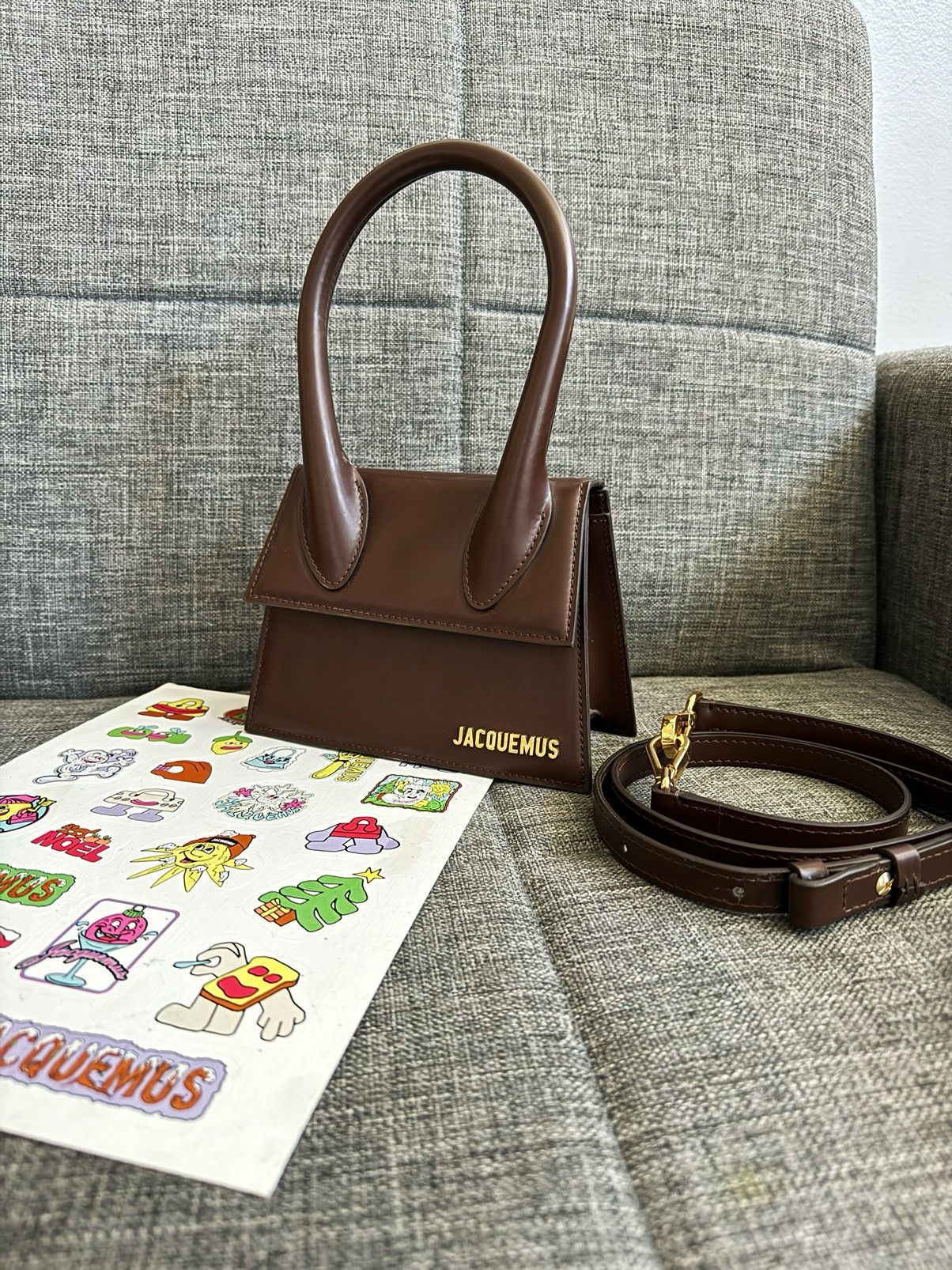 image of Jacquemus Brown Le Raphia Moyen, Women's