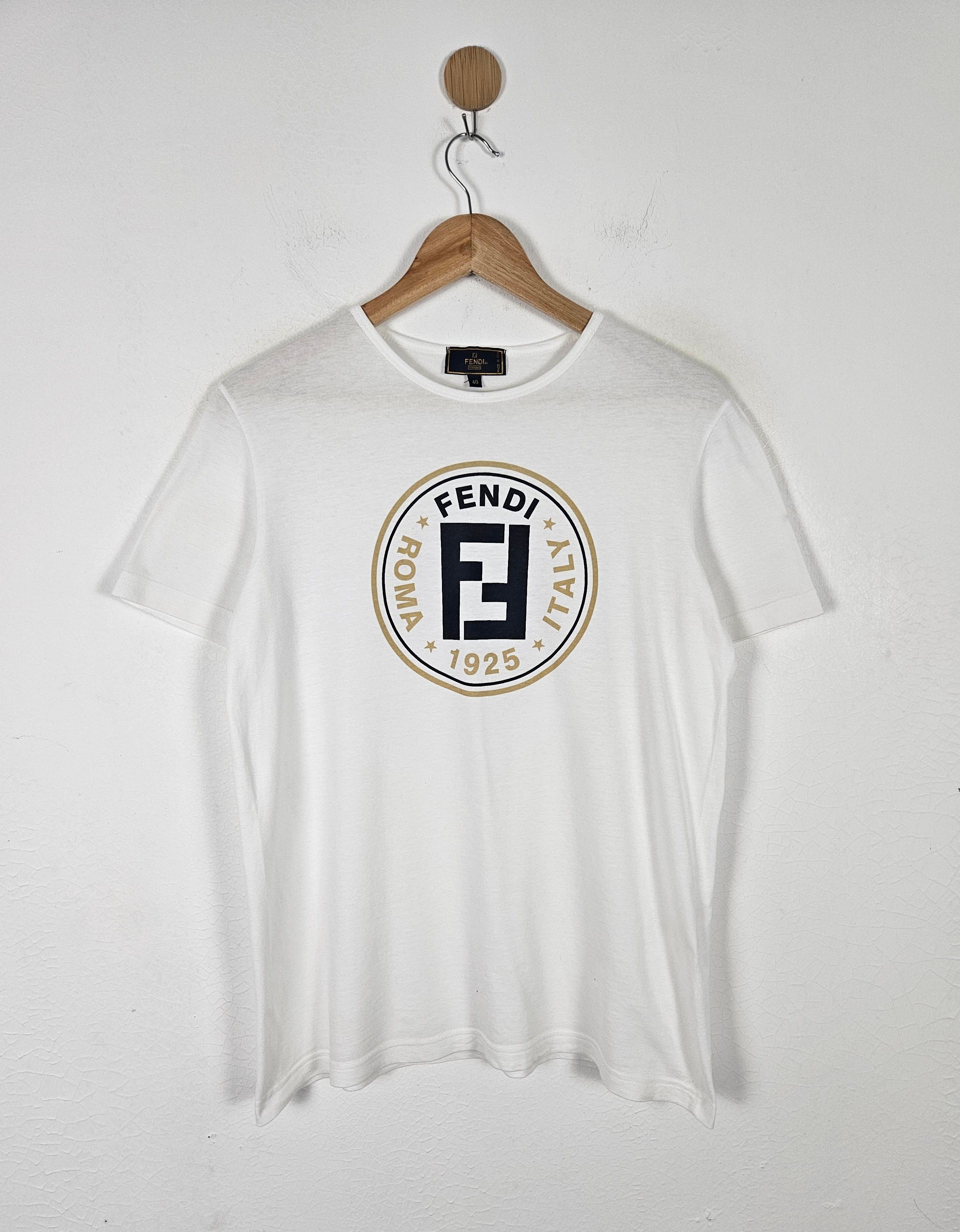 Fendi Vintage Fendi Roma italy shirt Size US M / EU 48-50 / 2 - 1 Thumbnail