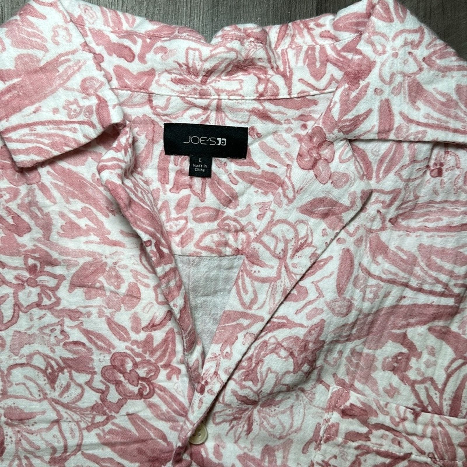 Joe's Joe’s Jeans Cotton Gauze Watercolor Floral Short Sleeve - L Size US L / EU 52-54 / 3 - 5 Thumbnail