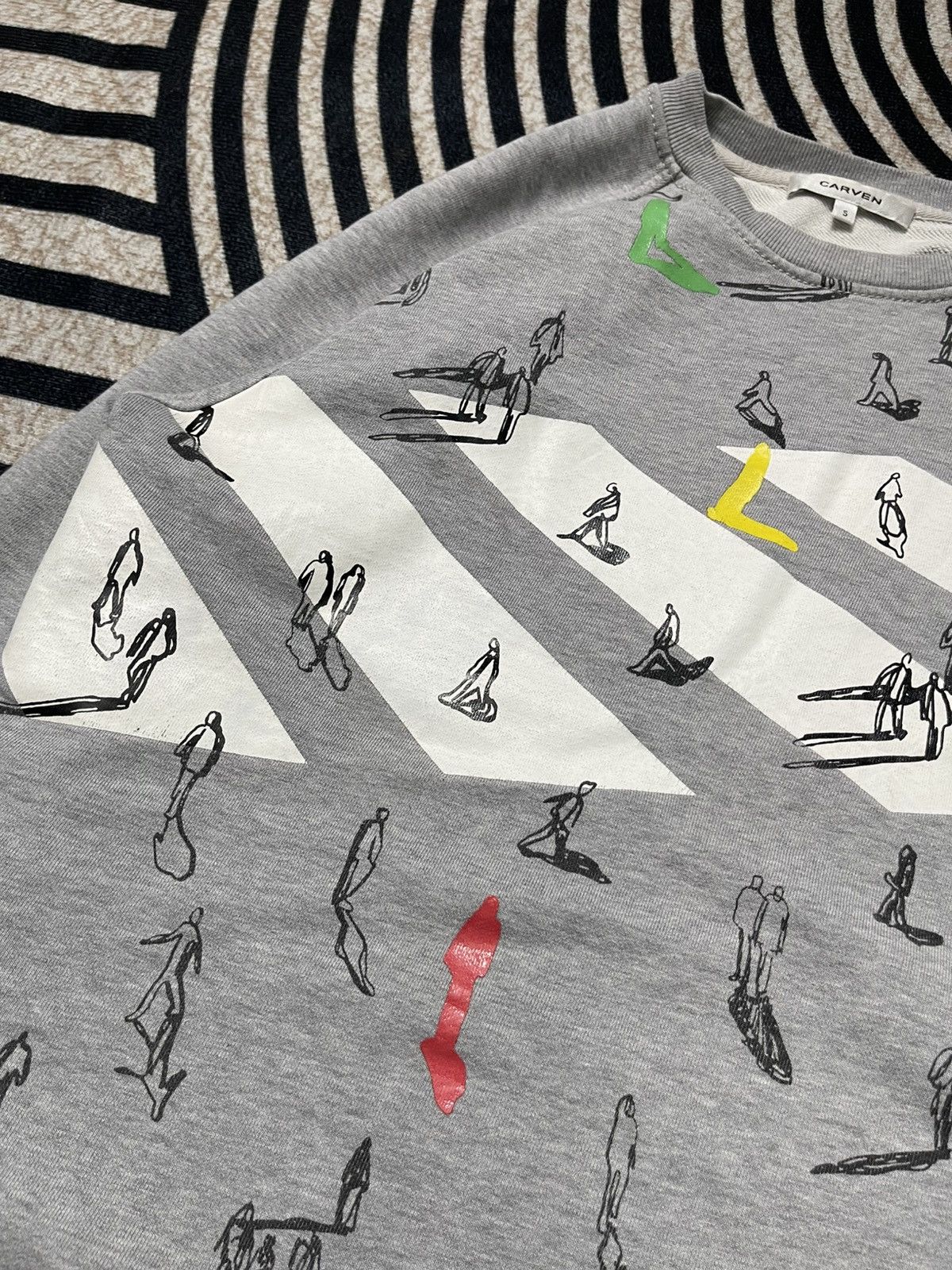 Carven 🐐CARVEN CROSSWALK CITY SCENE POP ART GRAPHIC CREWNECK Size US S / EU 44-46 / 1 - 9 Thumbnail