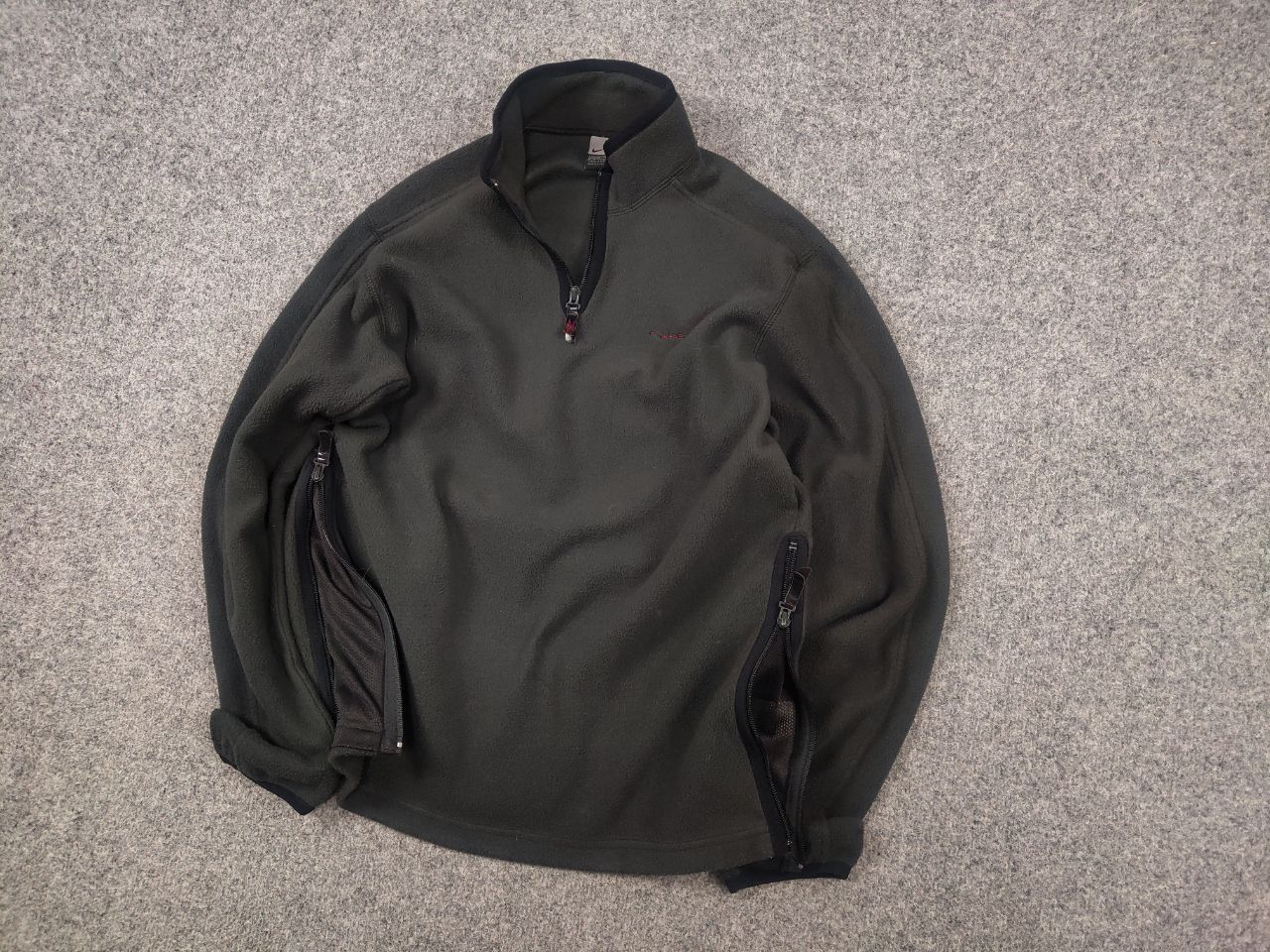 Nike Vintage Nike ninja Spell Out Logo 1/4 Zip Fleece Pullover Size US S / EU 44-46 / 1 - 3 Thumbnail