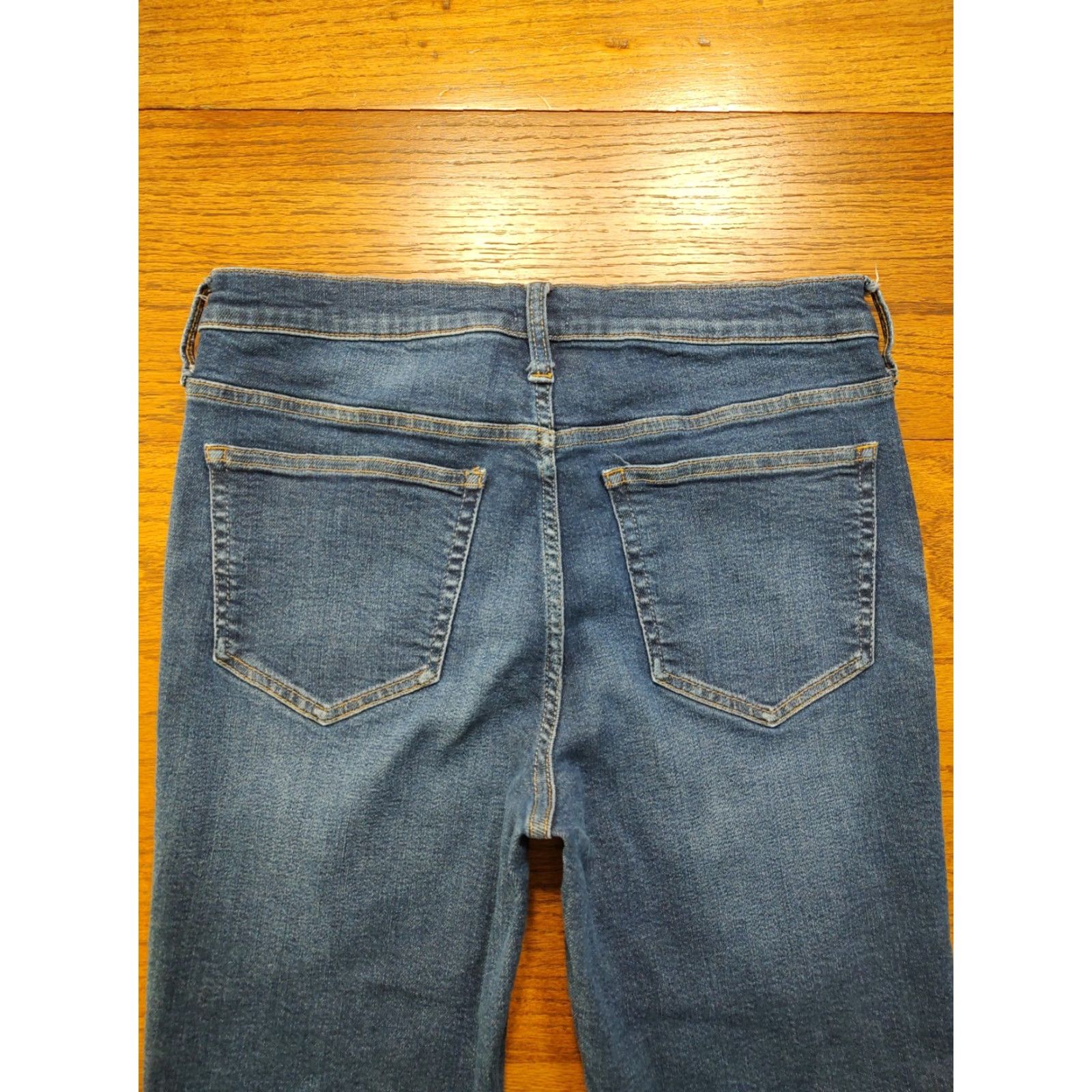 J.Crew VINTAGE J.CREW Jeans Womens 29 Inseam 27 Blue 9" Mid Wash Denim Straight Relaxed Stretch City 90s Womens Size 29" - 3 Thumbnail