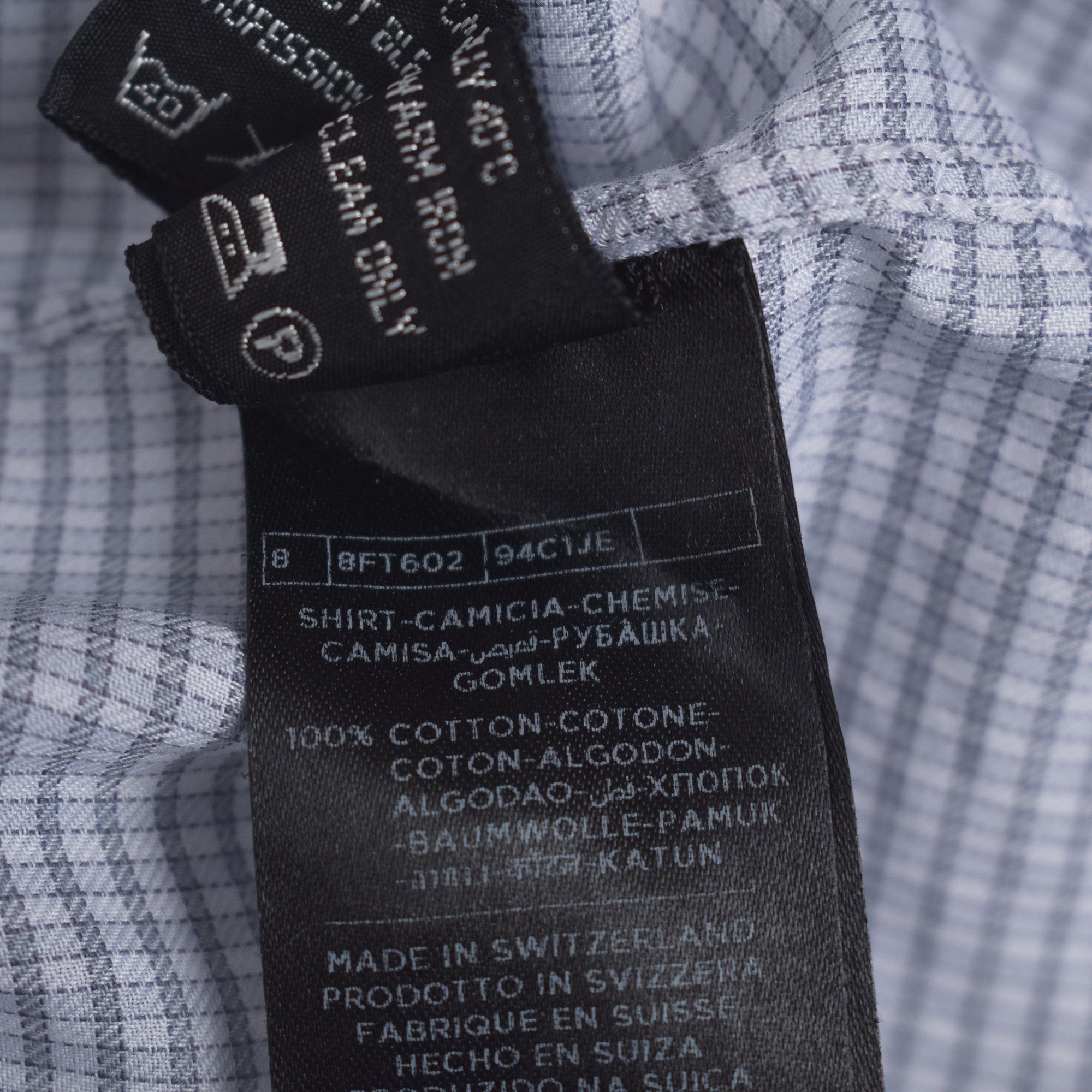 Tom Ford TOM FORD MENS COTTON PLAID BUTTON SHIRT MADE IN SWITZERLAND Size US M / EU 48-50 / 2 - 5 Thumbnail