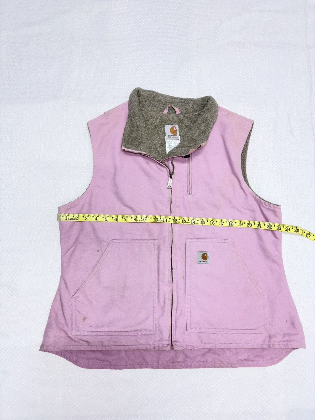 Carhartt Vintage Carhartt Sandstone Sherpa-Lined Vest - Size XL / US 12-14 / IT 48-50 - 11 Thumbnail
