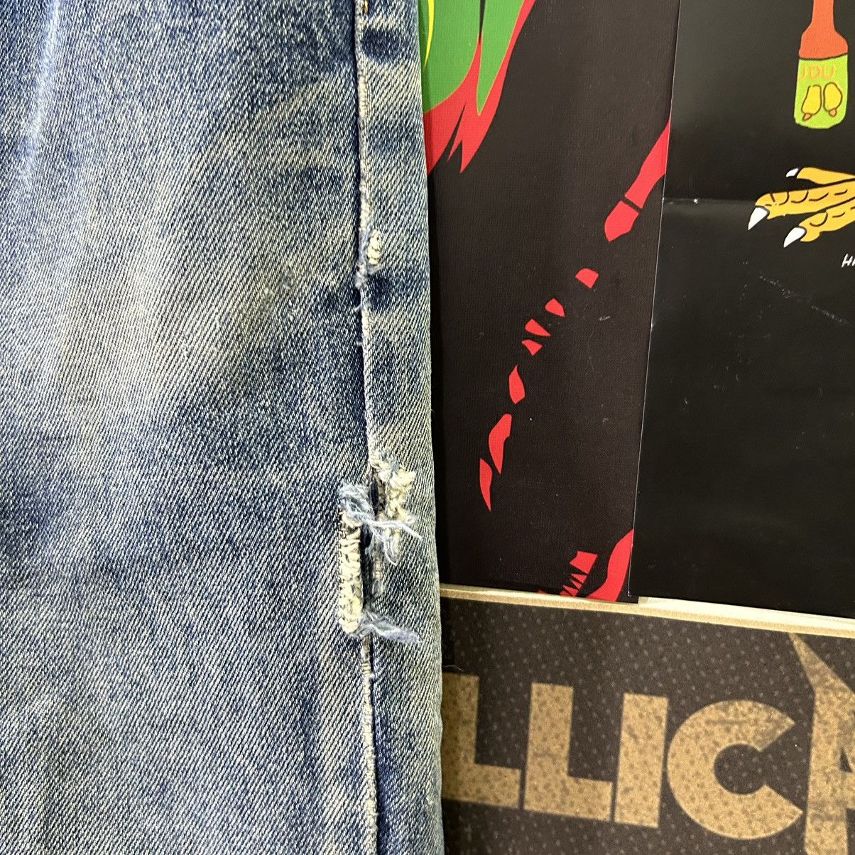 Vintage Vintage Japanese Brand Single R Distressed Denim Size US 32 / EU 48 - 7 Thumbnail