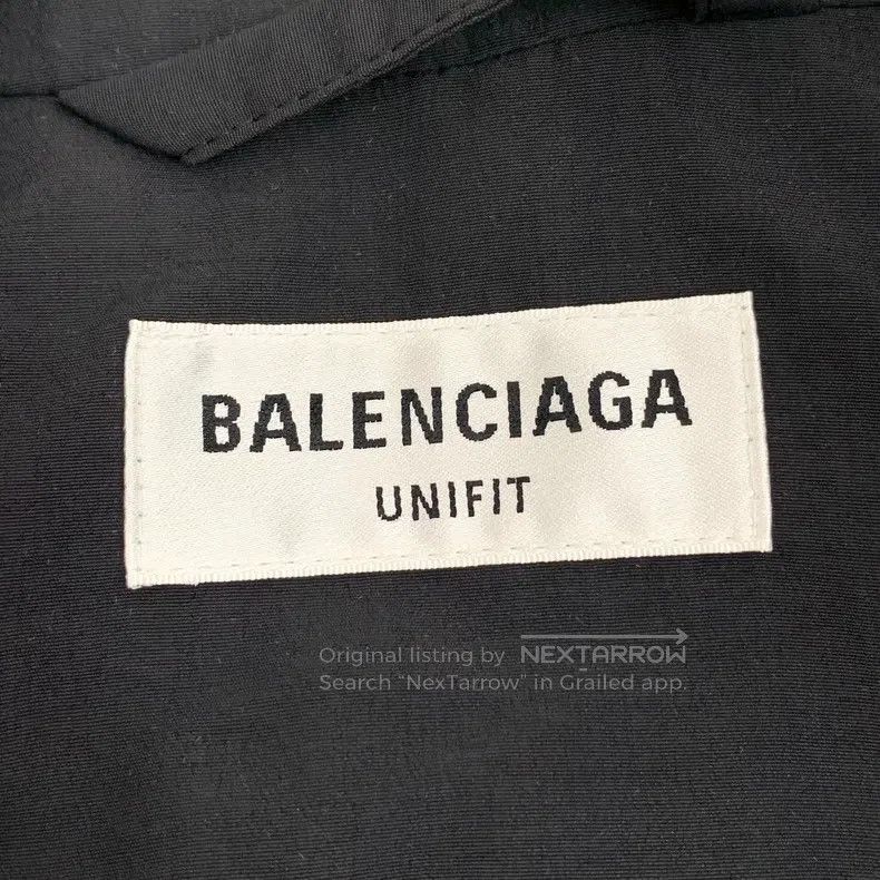 Balenciaga Balenciaga Black Logo Letter Embroidered Stand Collar Zipp Size US M / EU 48-50 / 2 - 5 Thumbnail