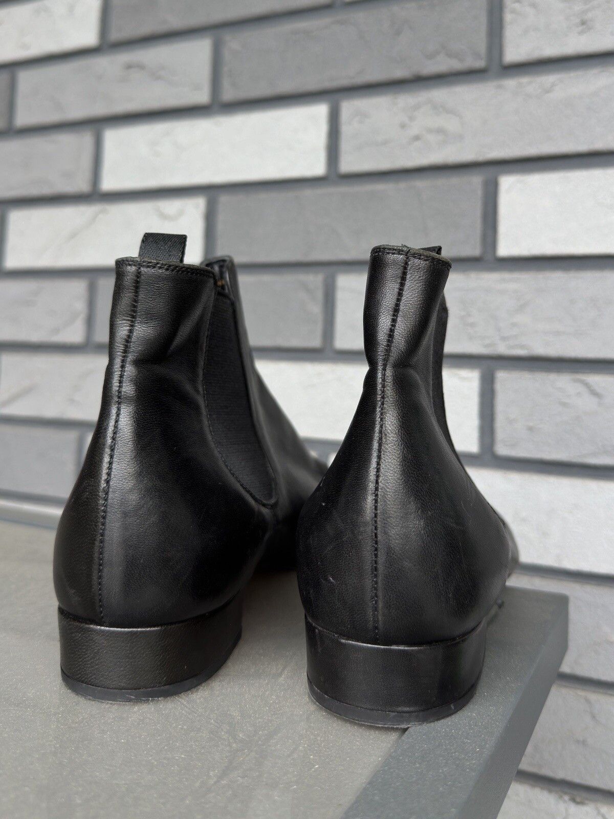 Prada Vintage Prada Women’s Ankle Chelsea Leather Classic Boots Size US 9.5 / IT 39.5 - 6 Thumbnail