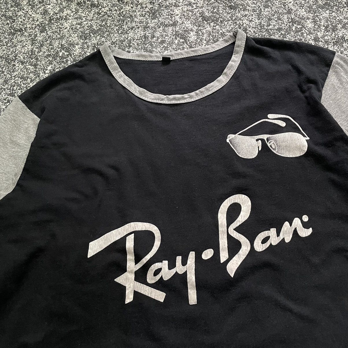 Designer × RayBan × Vintage 🔴 Vintage Ray-Ban T-shirt 🔴 Size US XL / EU 56 / 4 - 3 Thumbnail