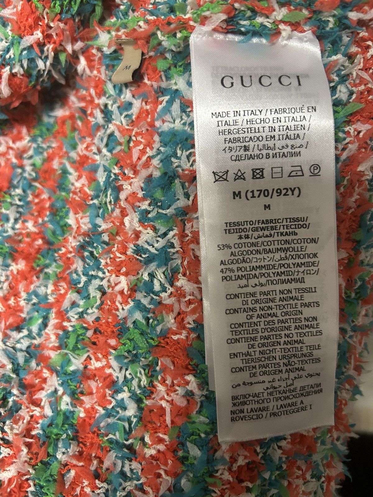 Gucci NWT GUCCI Green/Red Maxi GG Cotton Blend Cardigan Sweater Si Size M / US 6-8 / IT 42-44 - 6 Thumbnail