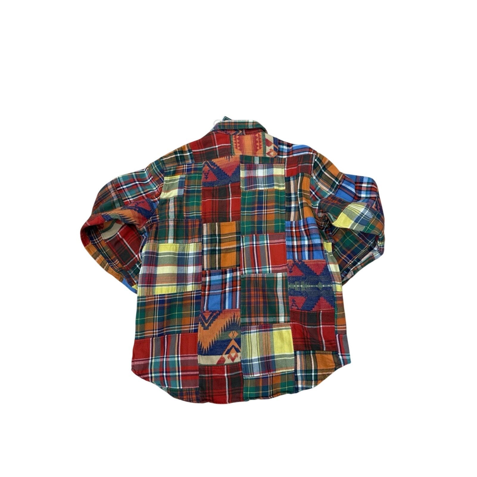 Polo Ralph Lauren Polo Ralph Lauren Patchwork Country Dry Goods Flannel Shirt Size US L / EU 52-54 / 3 - 3 Thumbnail