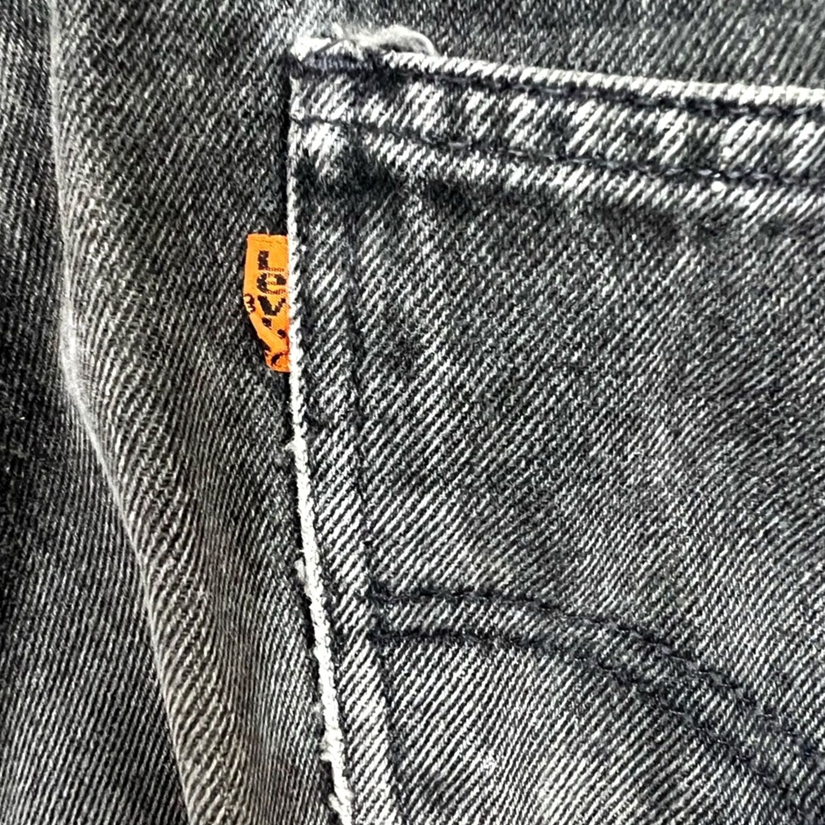 Levi's Vintage Levi'S 550 Jeans Men 38x30 Black Relaxed Tapered Fit Orange Tab Size US 38 / EU 54 - 5 Thumbnail