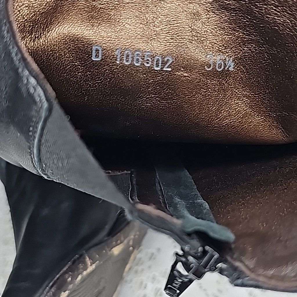 The Unbranded Brand AGL Attilio Giusti Leombruni black leather riding boots 6.5 Size US 6.5 / IT 36.5 - 9 Thumbnail