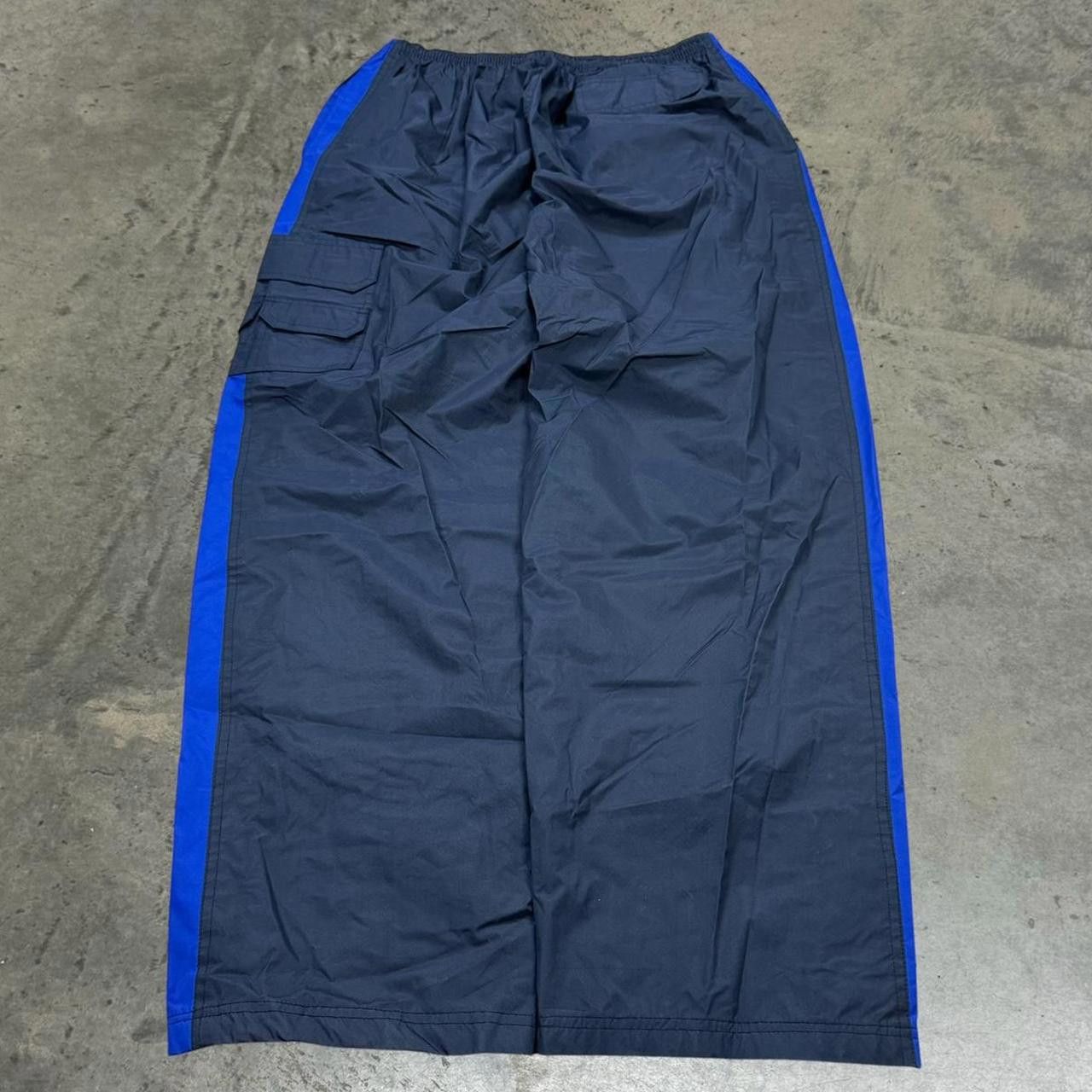 Japanese Brand × Vintage VTG 90s Y2K Olico Baggy Wide Leg Nylon Cargo Track Pants Size US 34 / EU 50 - 4 Thumbnail