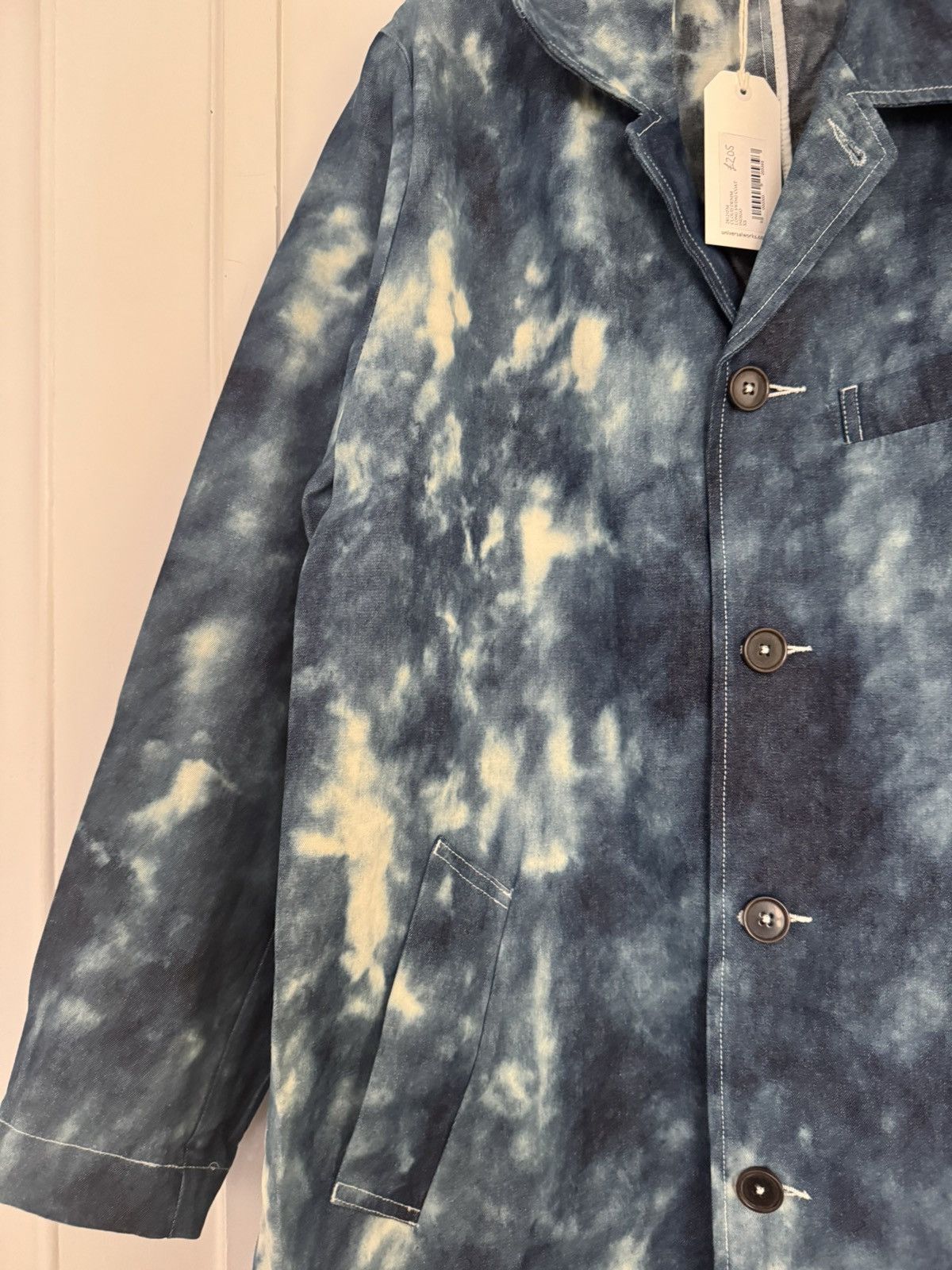 Universal Works Universal Works Long Swing Coat in Indigo Cloud Denim XS NWT Size US XS / EU 42 / 0 - 4 Thumbnail