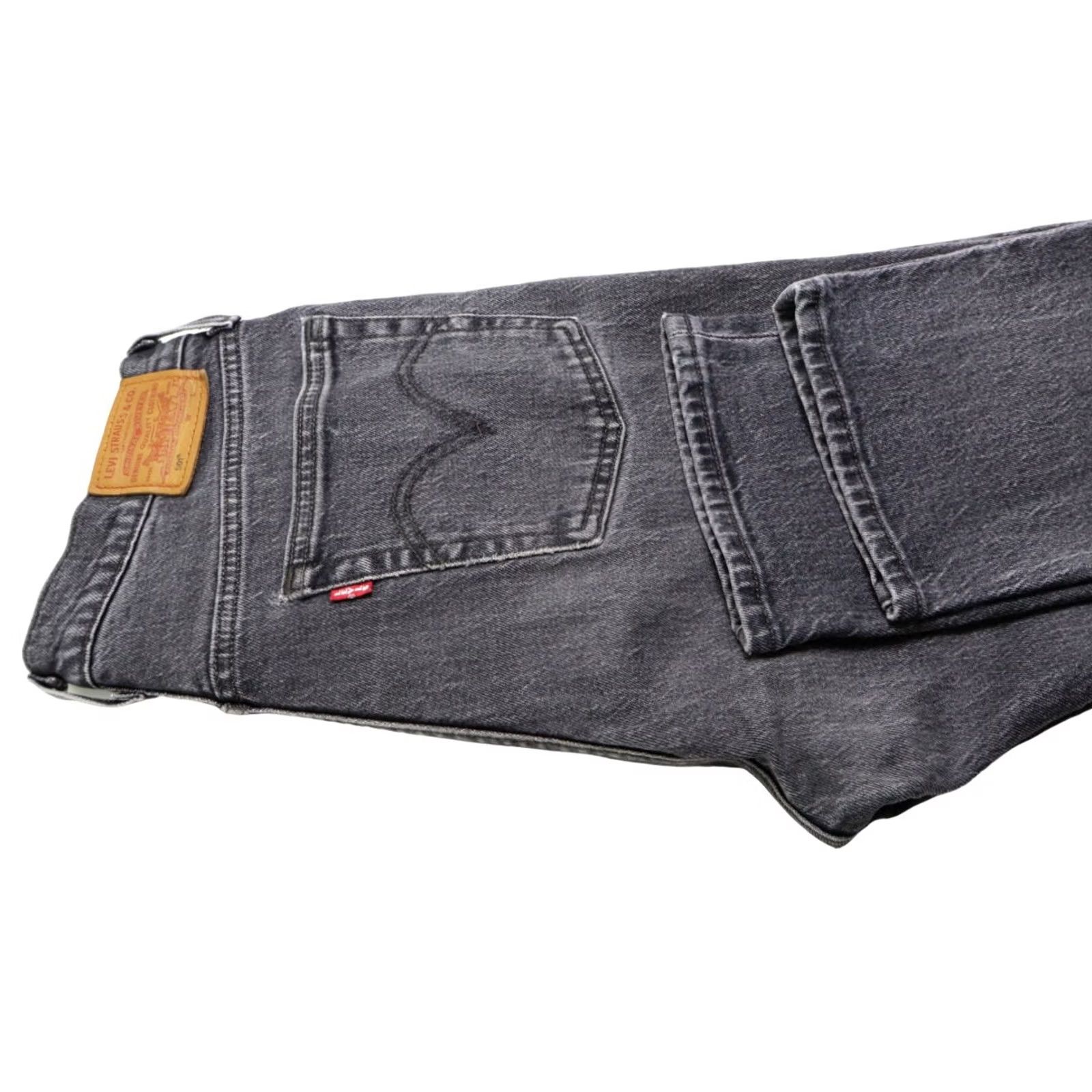 Levi's Levi'S 501 Premium Big E Jeans Mens W30/L28 Straight Whiskers Dark Grey Size US 30 / EU 46 - 6 Thumbnail