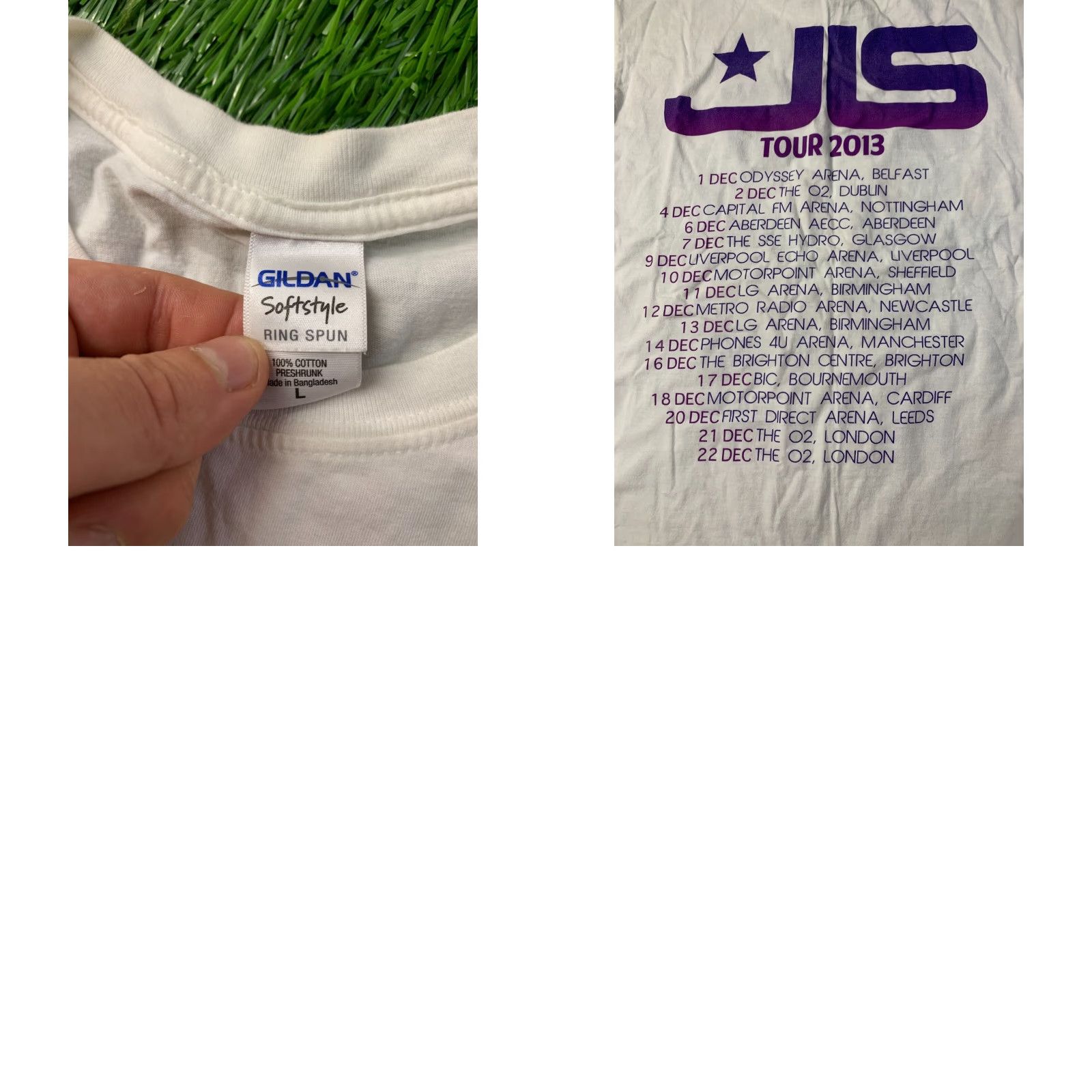 Gildan JLS World Tour 2013 Shirt Men L White Gildan Original Size L Large Size US L / EU 52-54 / 3 - 8 Thumbnail