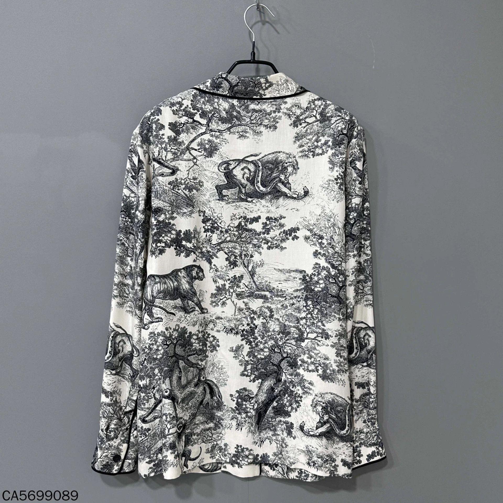 Dior Dior Zoo Series silk long-sleeve shirt NWT 38 Size S / US 4 / IT 40 - 3 Thumbnail
