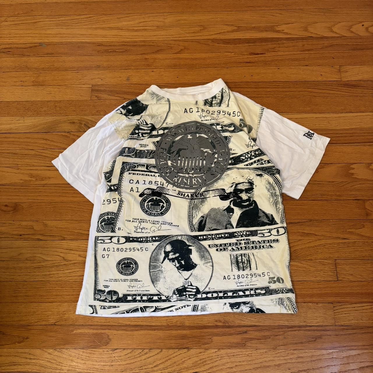 Rap Tees tupac federal reverse money shirt Size US L / EU 52-54 / 3 - 1 Thumbnail
