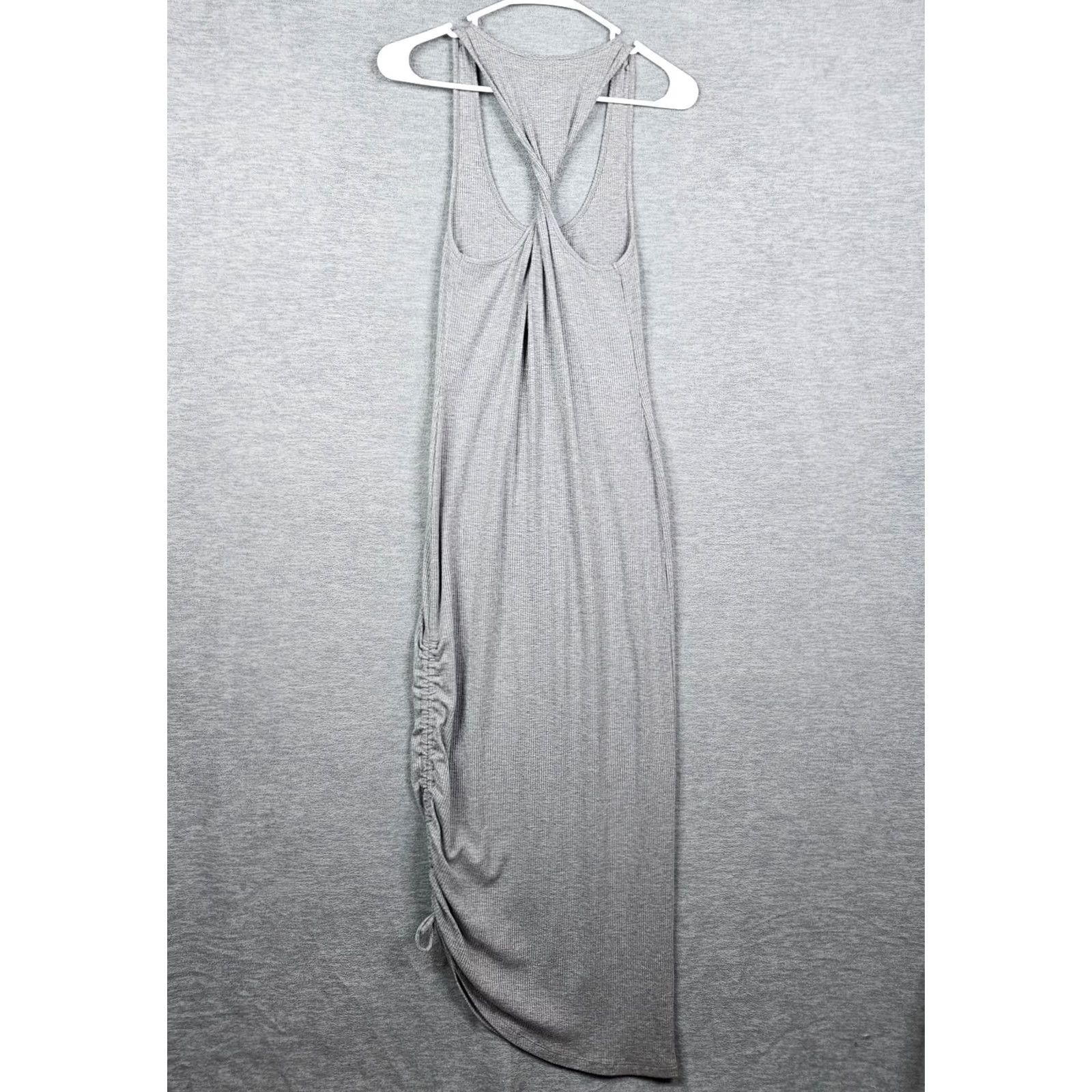 Sweaty Betty Sweaty Betty Dress Sleeveless Gray Knit Sz XS A-Line Ruched Casual Size XS / US 0-2 / IT 36-38 - 3 Thumbnail