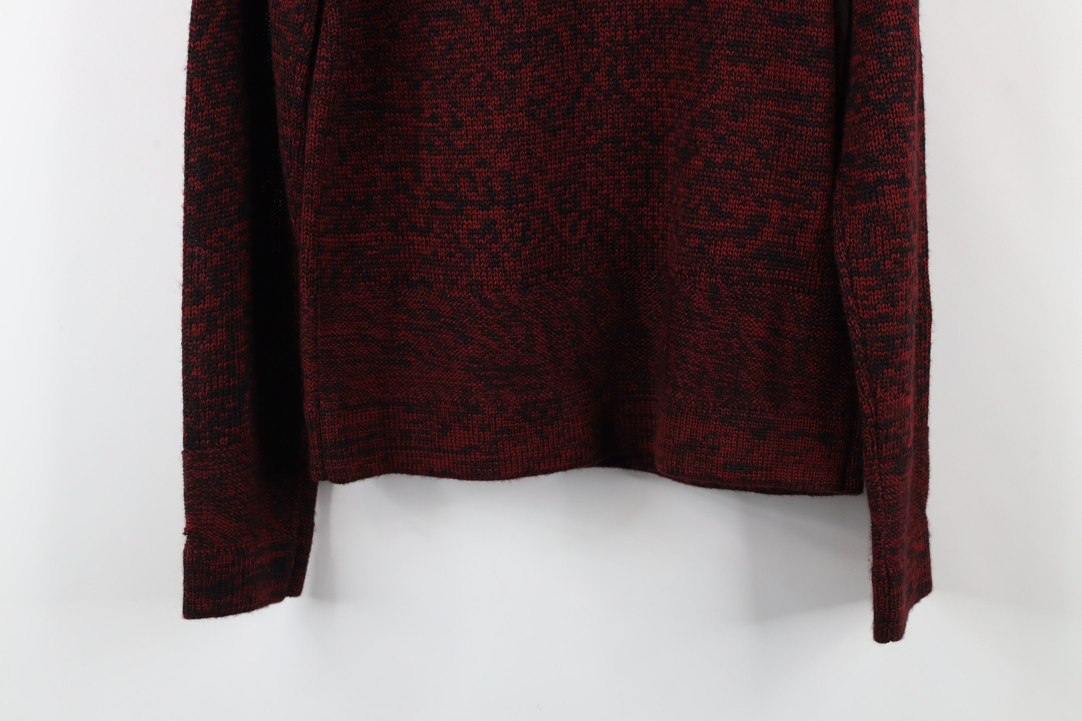 Vintage Vintage 90s Streetwear Wool Blend Knit Collared Sweater Red Size M / US 6-8 / IT 42-44 - 11 Thumbnail