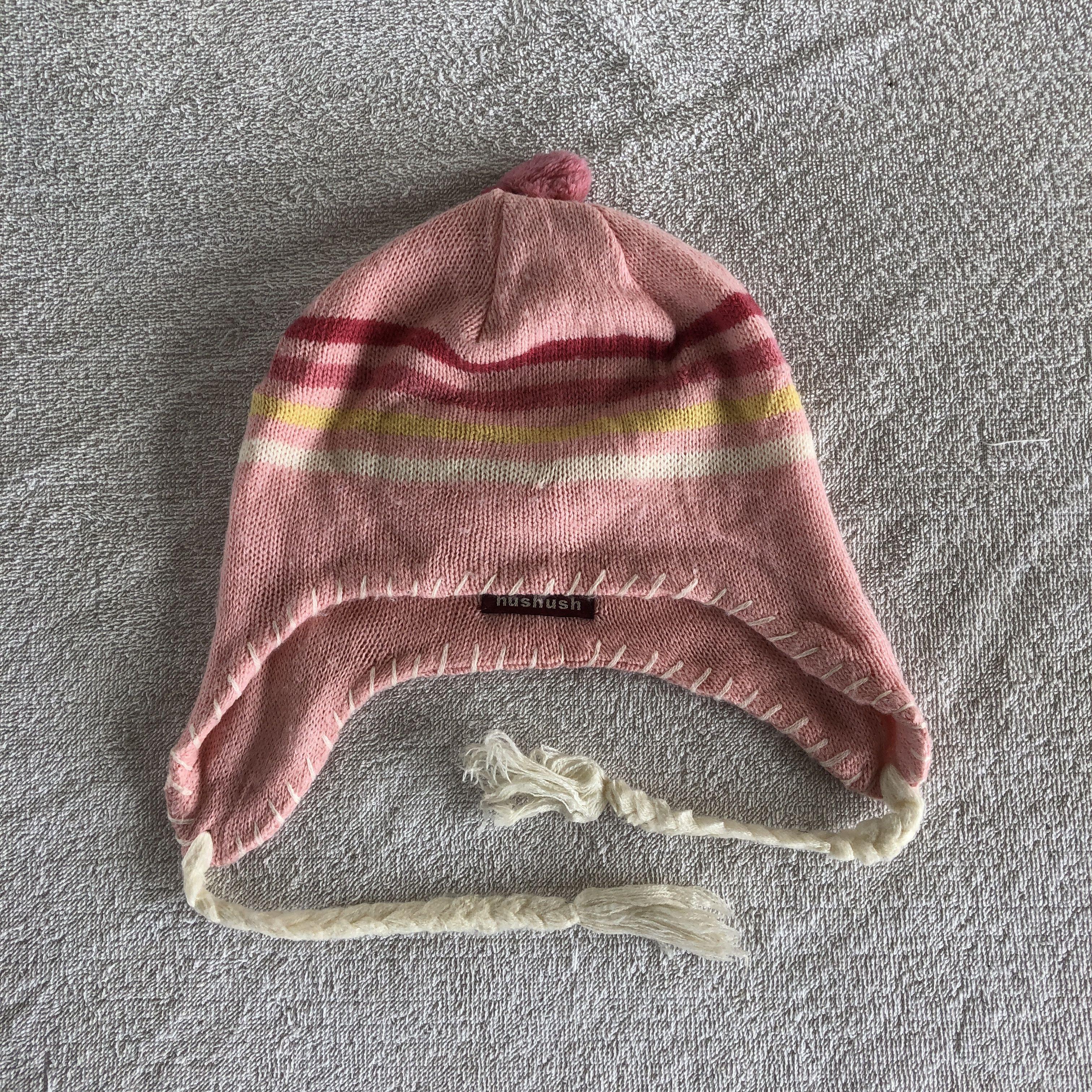 Japanese Brand Vintage 90s Hush Hush Earflap Beanie Snow Caps Hats Size ONE SIZE - 6 Thumbnail