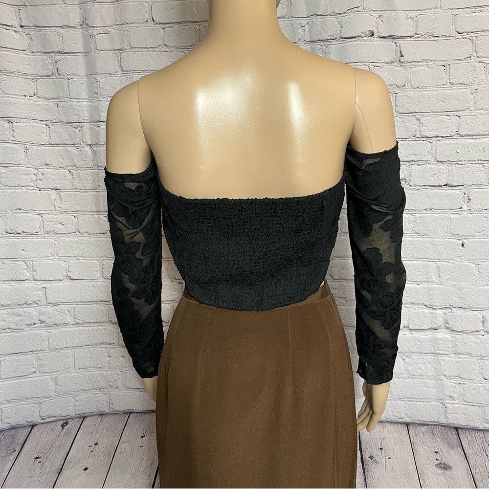Free People New Free People Black Bella Corset Top Size L Size L / US 10 / IT 46 - 5 Thumbnail