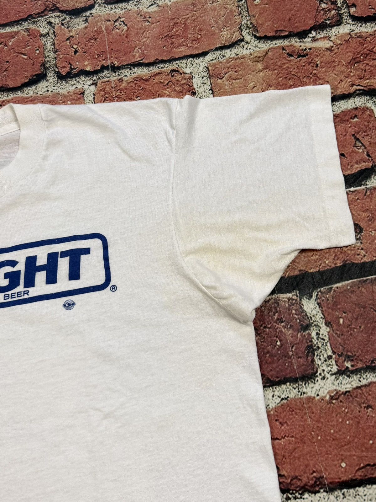 Budweiser Vintage Bud Light Beer 80s Tee Screen Stars Single Stitch Size US L / EU 52-54 / 3 - 8 Thumbnail