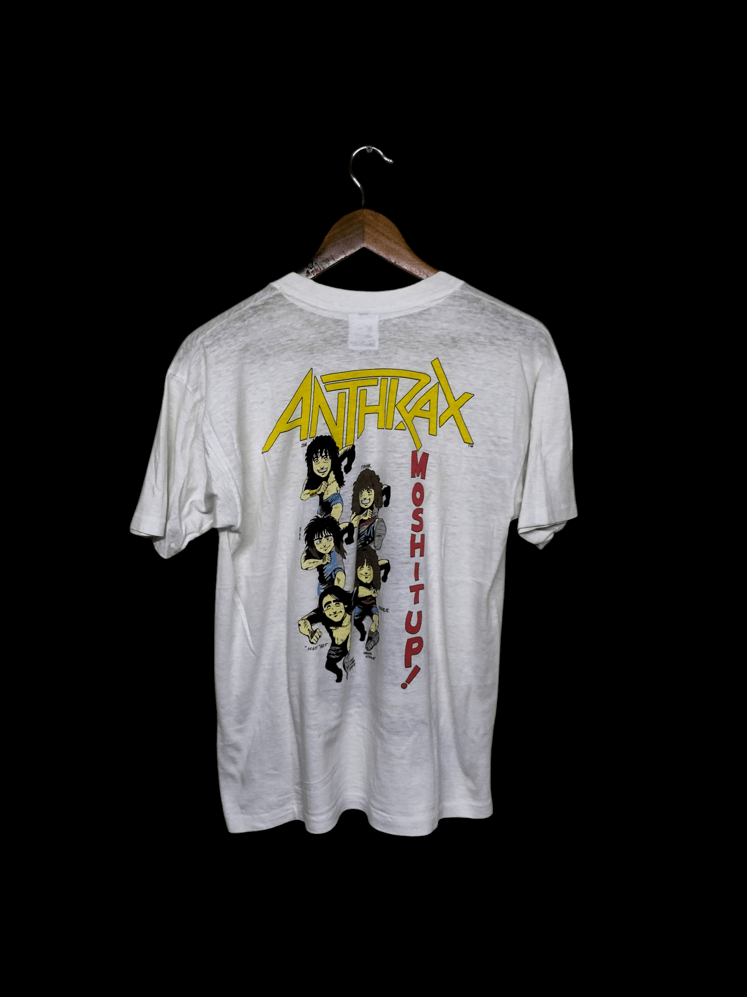 Band Tees × Vintage Vintage 87 anthrax "mosh it up" Size US M / EU 48-50 / 2 - 2 Thumbnail