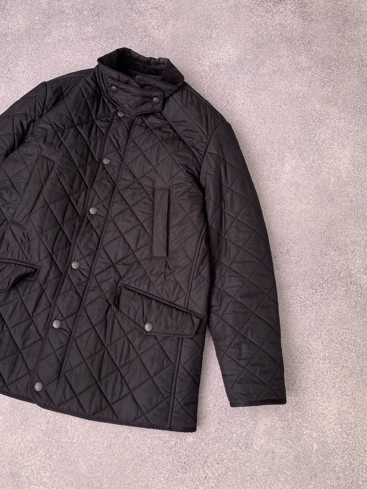 Barbour × Vintage Vintage Barbour Quilted Black Jacket Size US L / EU 52-54 / 3 - 2 Thumbnail
