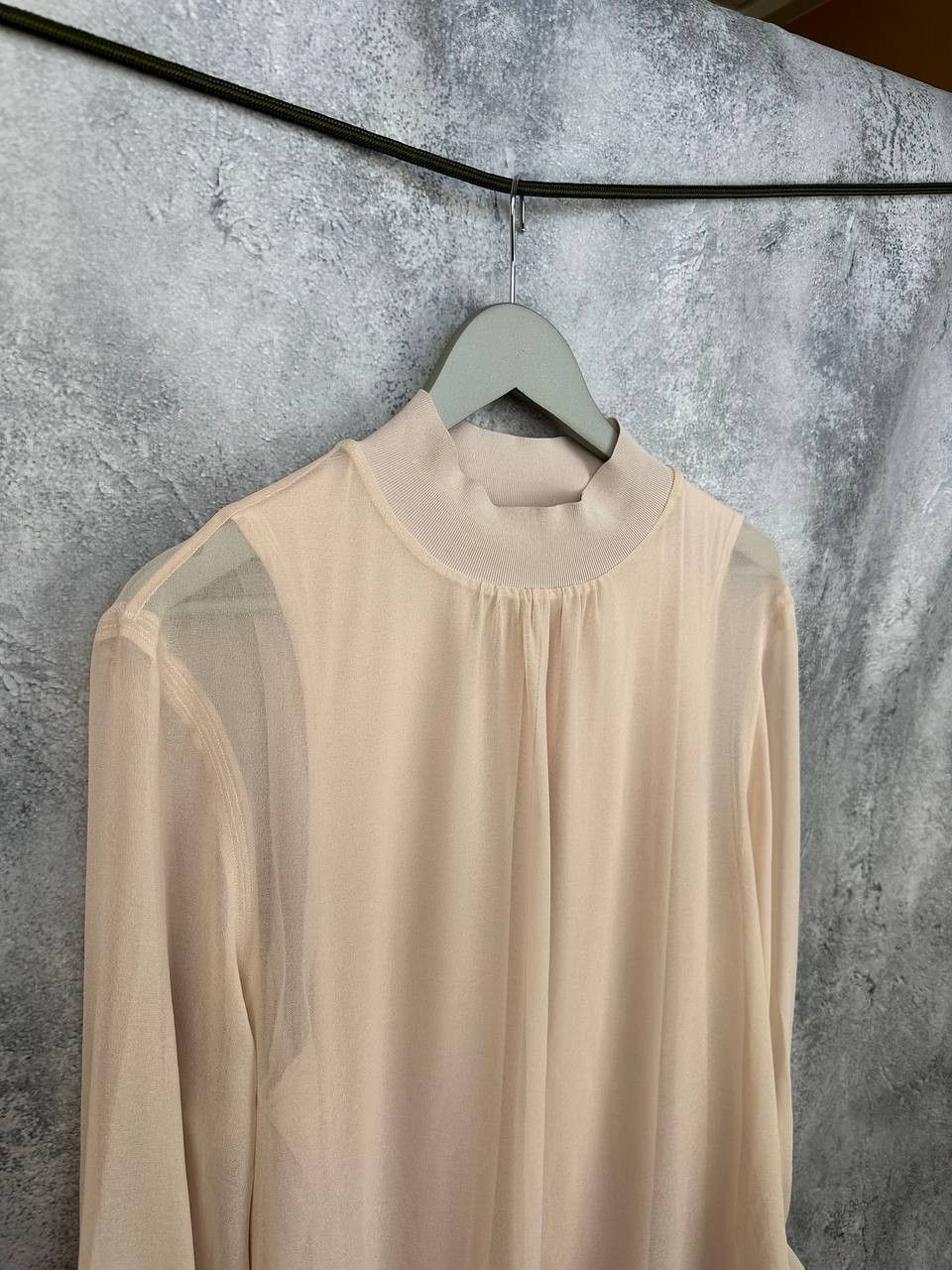 Reiss REISS Sandrine Semi-Sheer Loose Top Blouse Long Sleeve Size L / US 10 / IT 46 - 4 Thumbnail