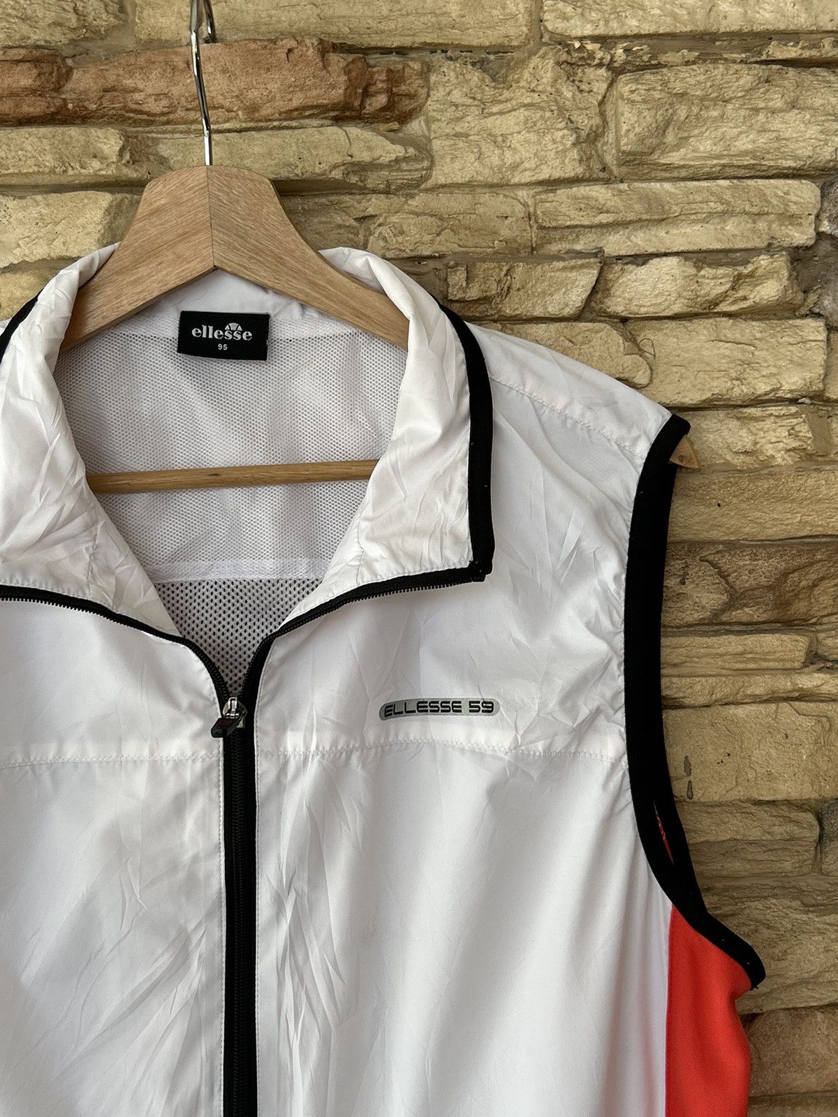 Ellesse Ellesse Full Zipper White Outdoor Vest Size US M / EU 48-50 / 2 - 2 Thumbnail