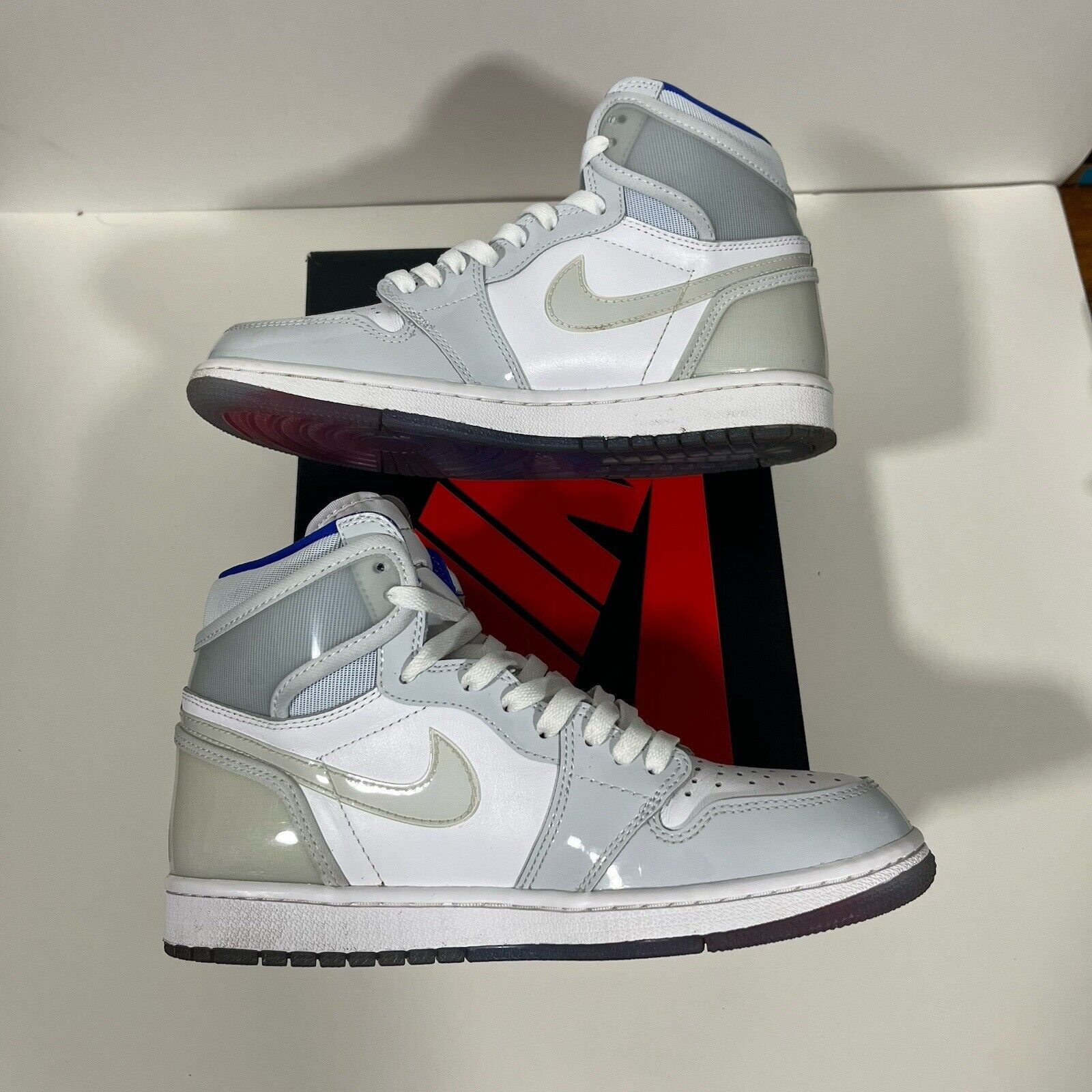 Jordan Brand Size 8M = 9.5 Women’s- Air Jordan 1 Zoom High Racer Blue Size US 8 / EU 41 - 3 Thumbnail