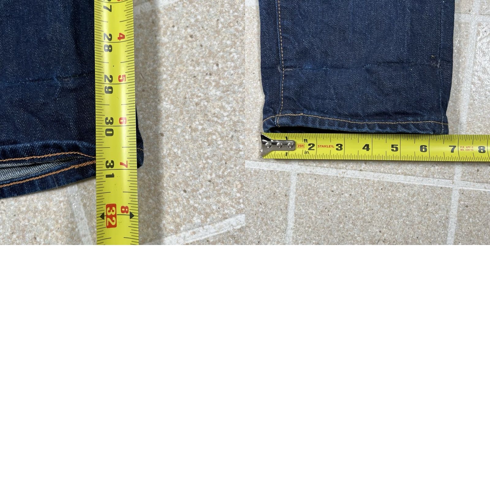 Levi's Levi's Made & Crafted Jeans Slim Dark Wash 30x32 Mens Blue Straight Denim Slimming Size US 30 / EU 46 - 9 Thumbnail