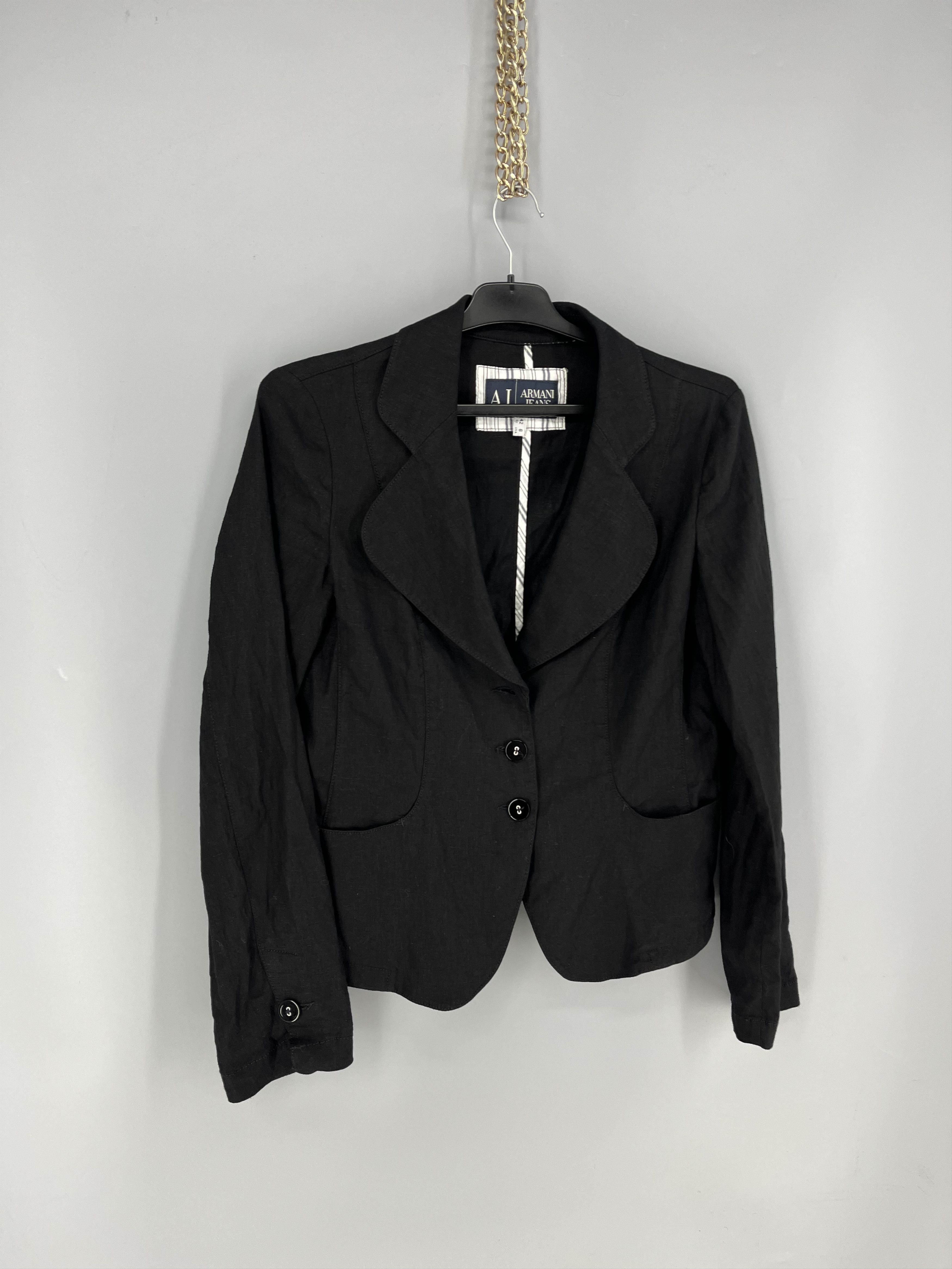 Armani Ladies Armani Jeans Classic Short Blazer Jacket Size s Size S / US 4 / IT 40 - 2 Thumbnail
