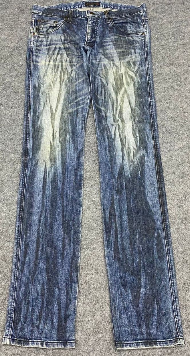 Morgan Homme Vintage Morgan Homme Slim Fit Distressed Denim Size US 31 - 1 Thumbnail