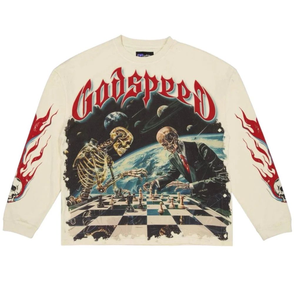 Godspeed Godspeed 'Checkmate' LS Bone Tee Size US L / EU 52-54 / 3 - 1 Preview